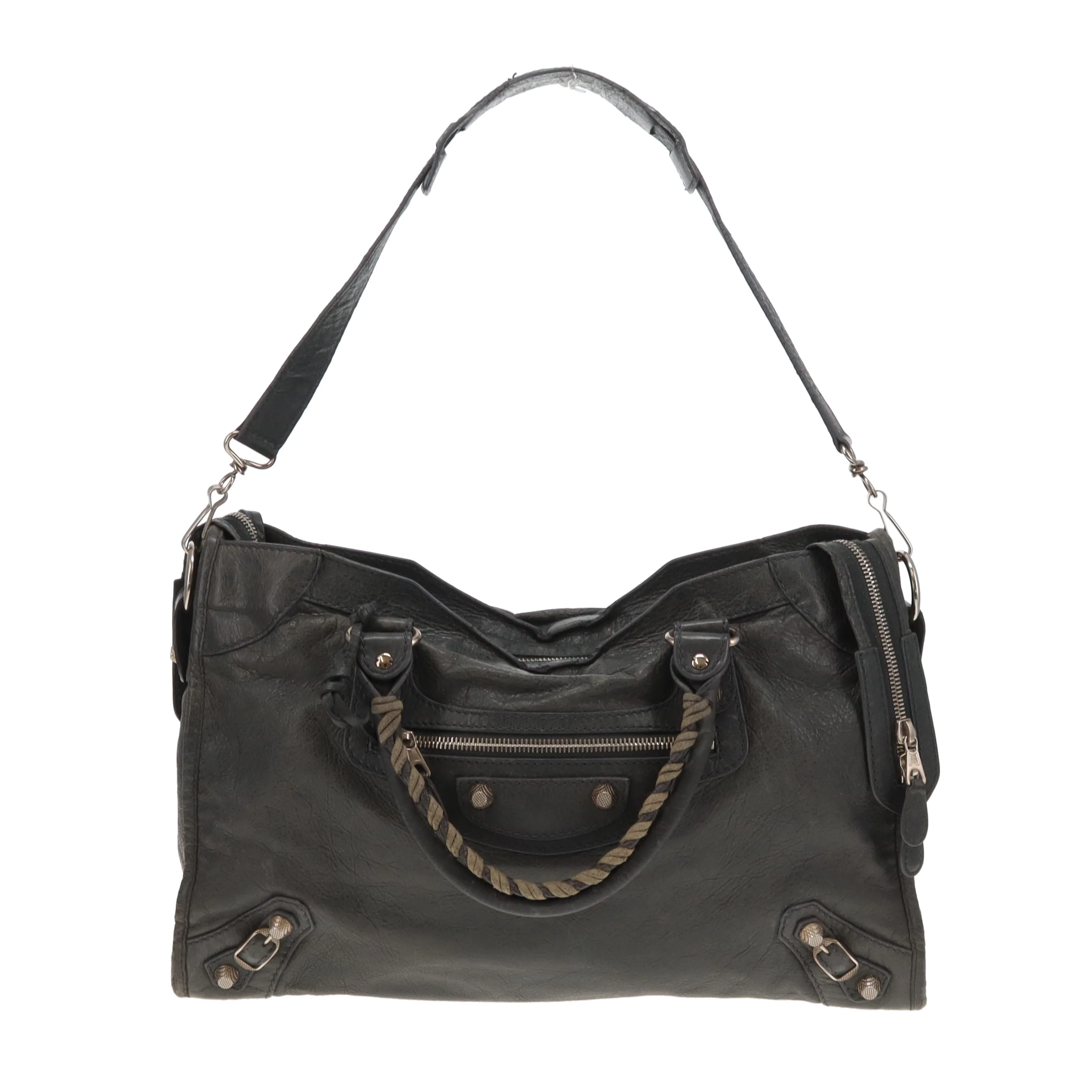 Balenciaga City Classic Bag Grey SHW - Image 3