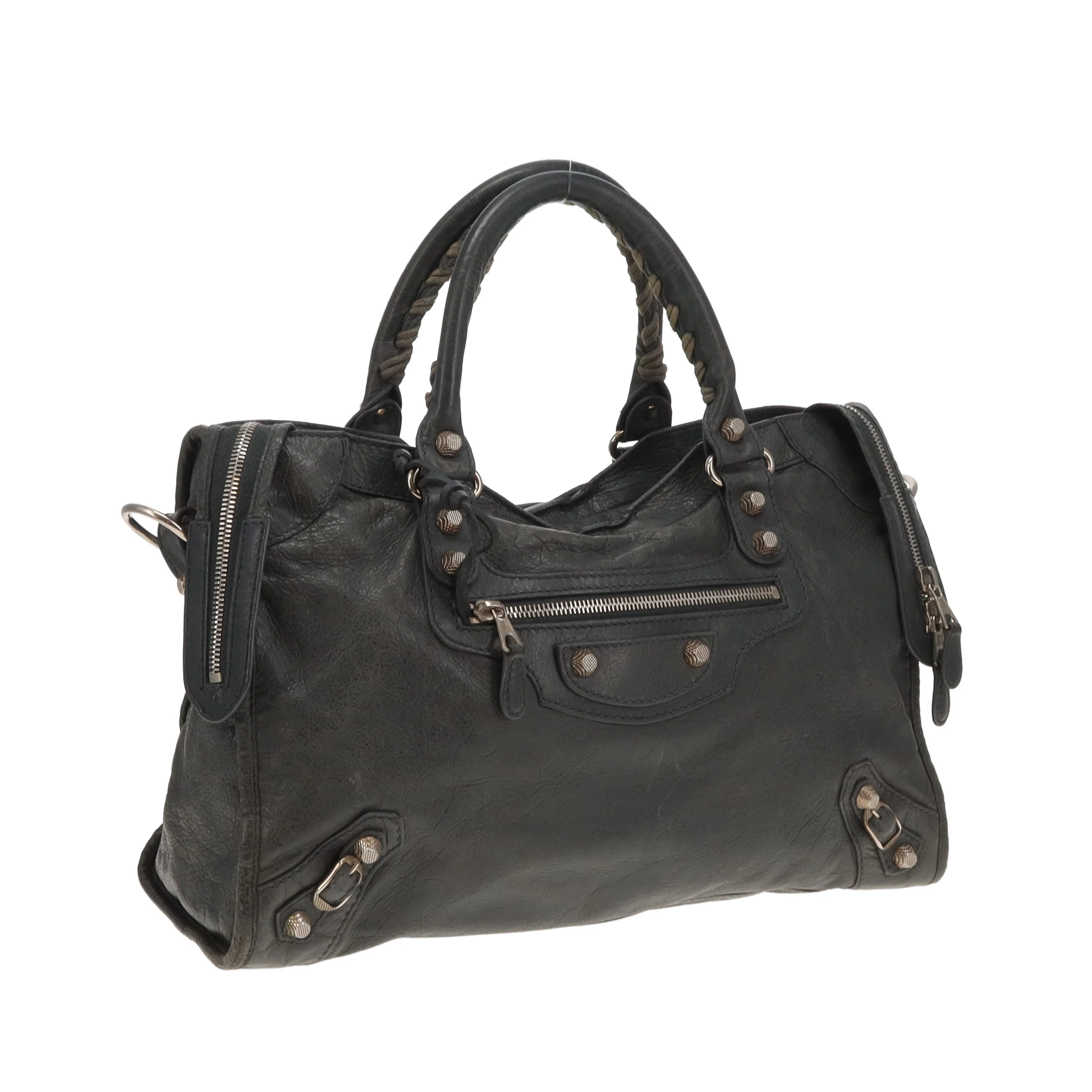 Balenciaga City Classic Bag Grey SHW - Image 4