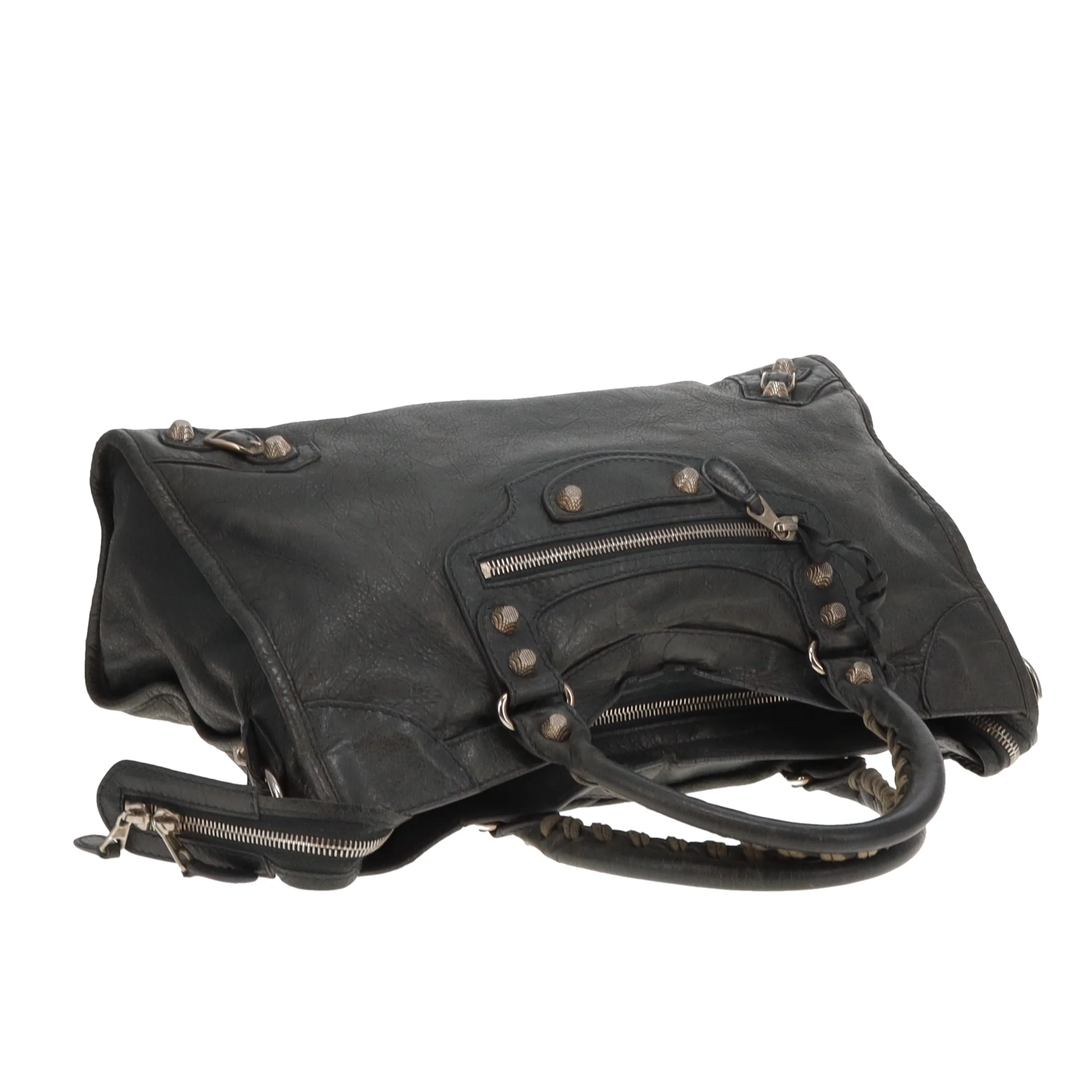 Balenciaga City Classic Bag Grey SHW - Image 9