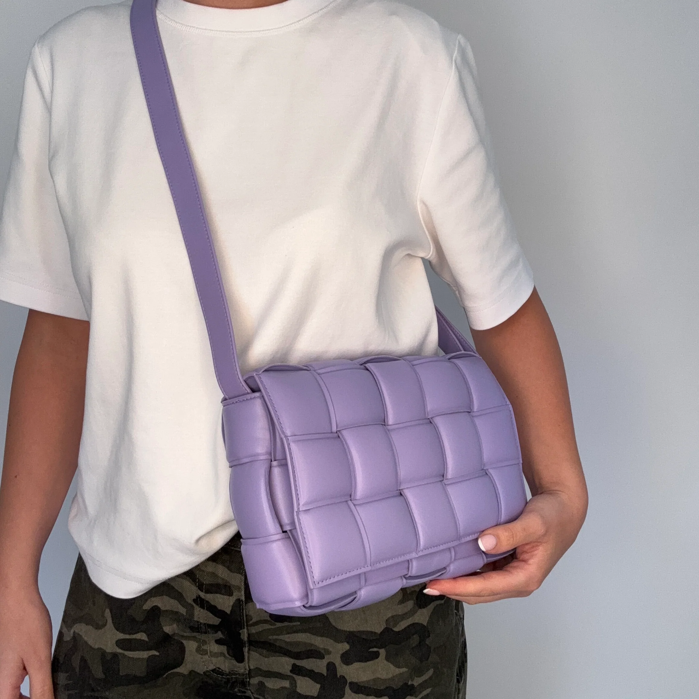 Bottega Veneta Cassette Padded In Lavender Nappa Leather - Image 2
