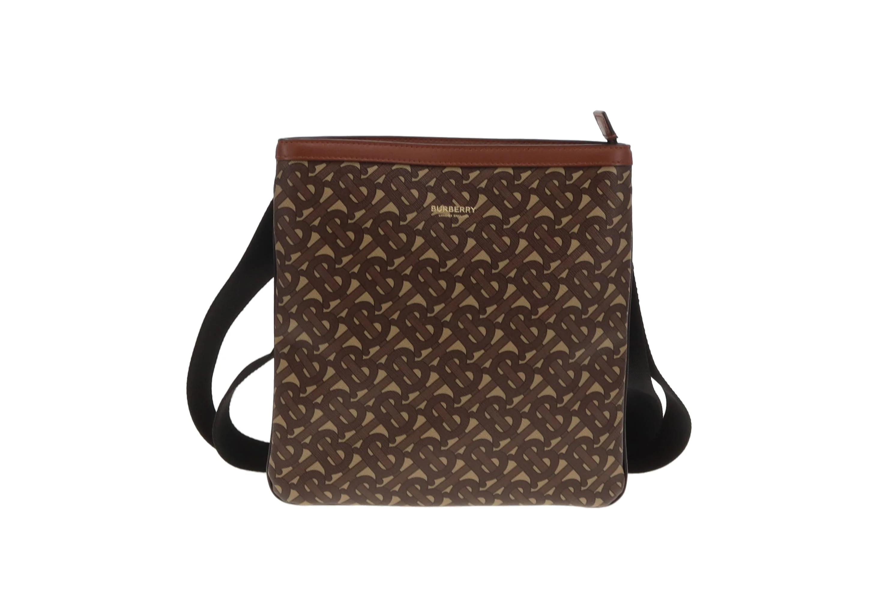 Burberry London TB Monogram Zip Messenger