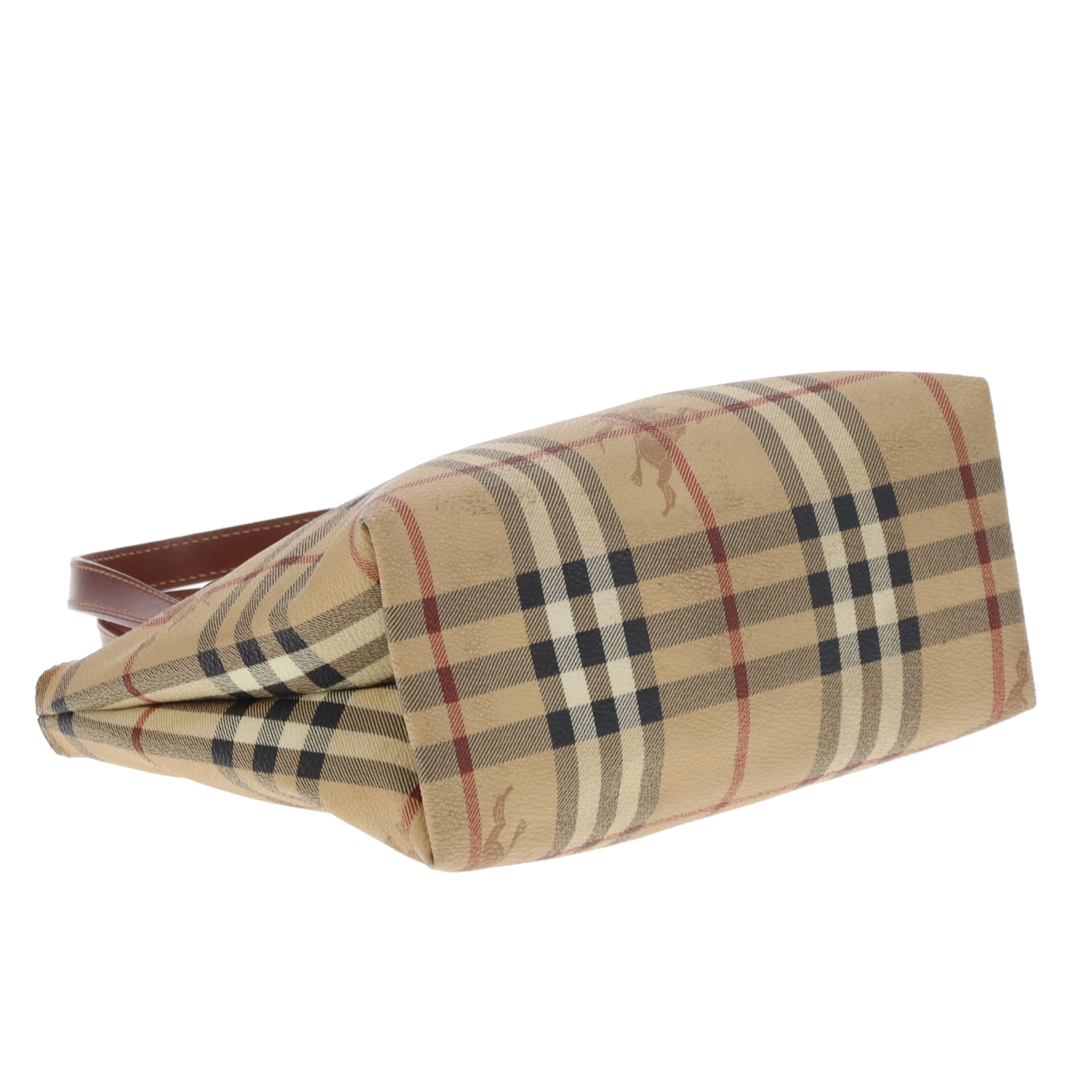 Burberry Tote Mini Haymarket Check and Leather - Image 10