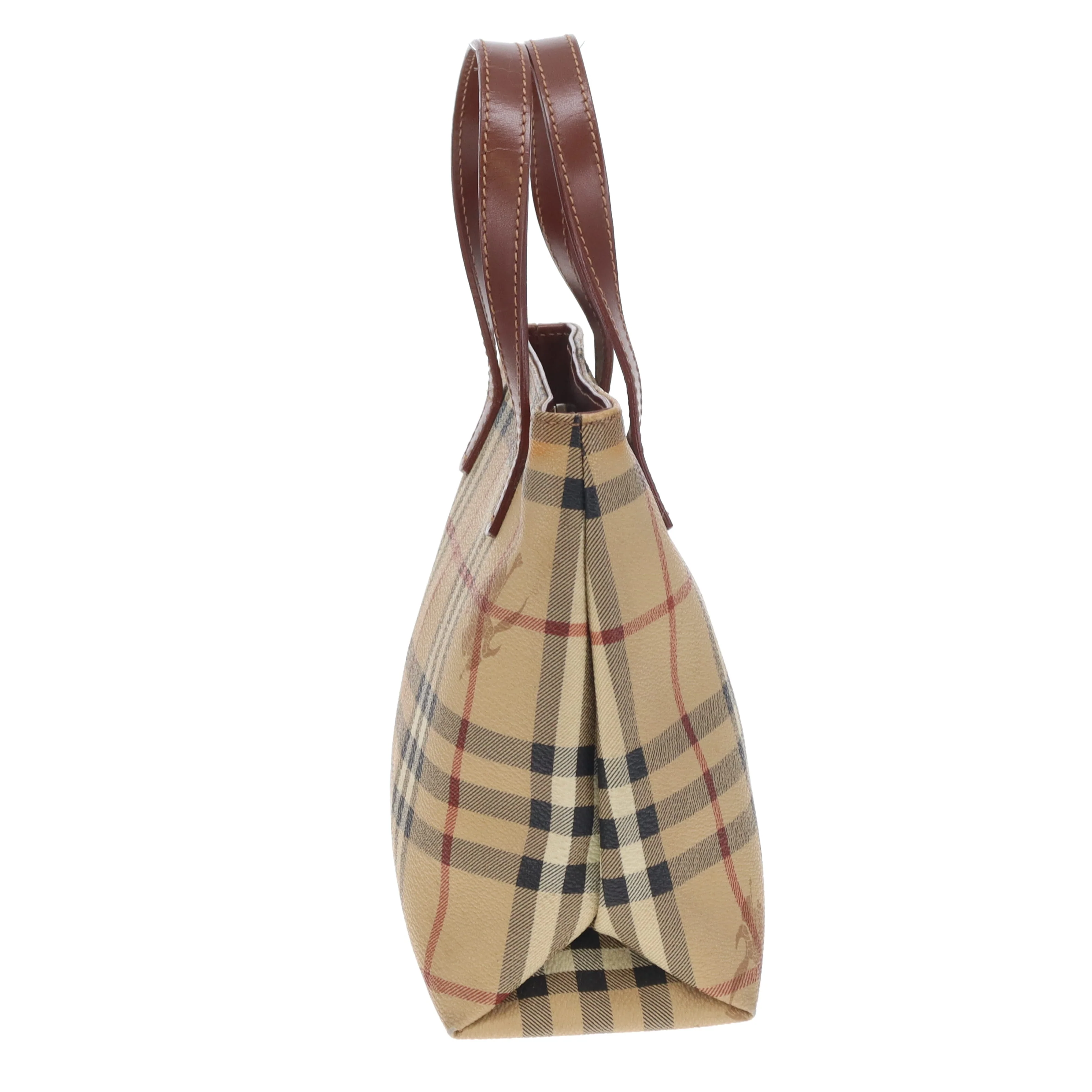 Burberry Tote Mini Haymarket Check and Leather - Image 6