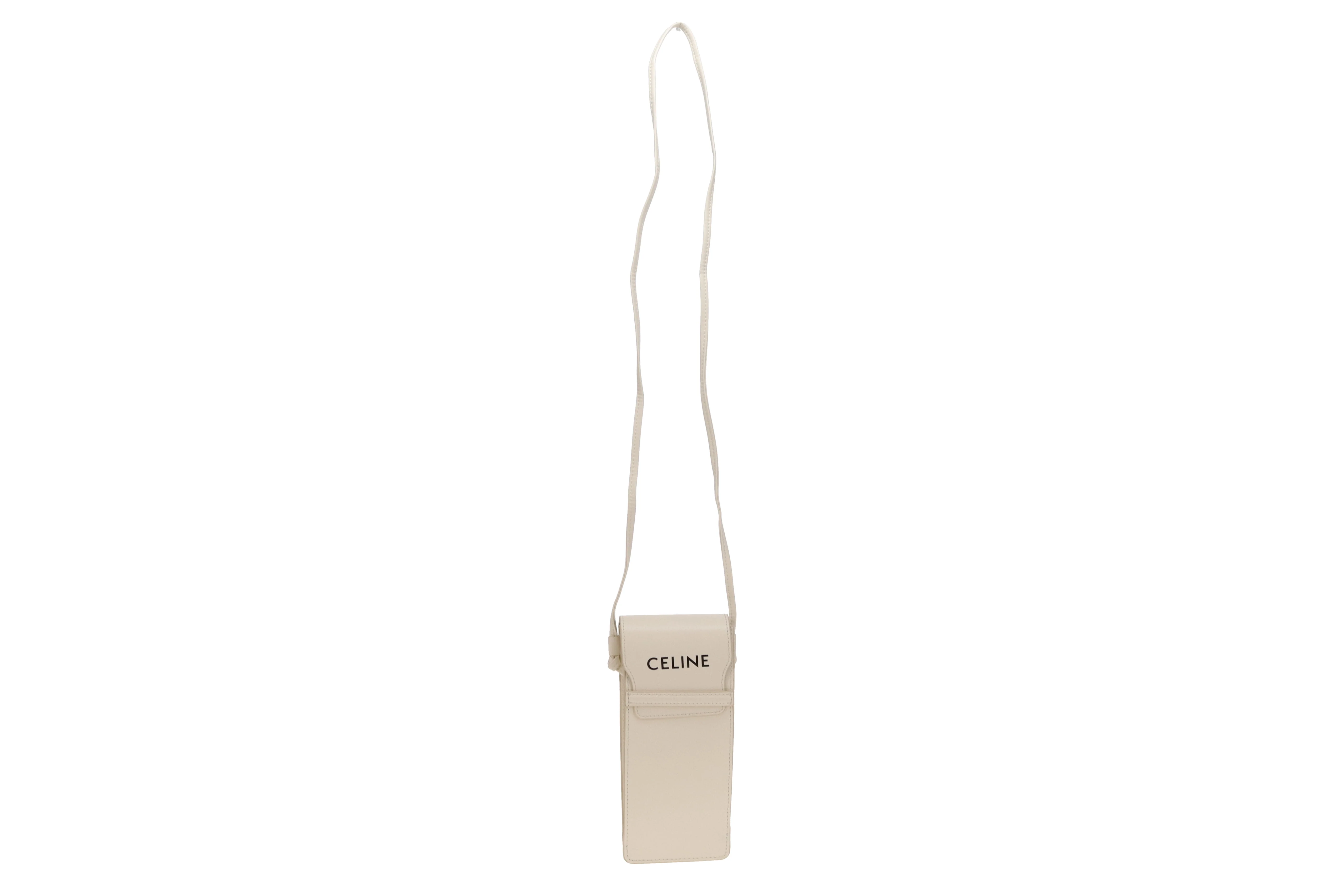 Celine Phone/Sunglasses Pouch In Smooth Calfskin Ivory - Image 3