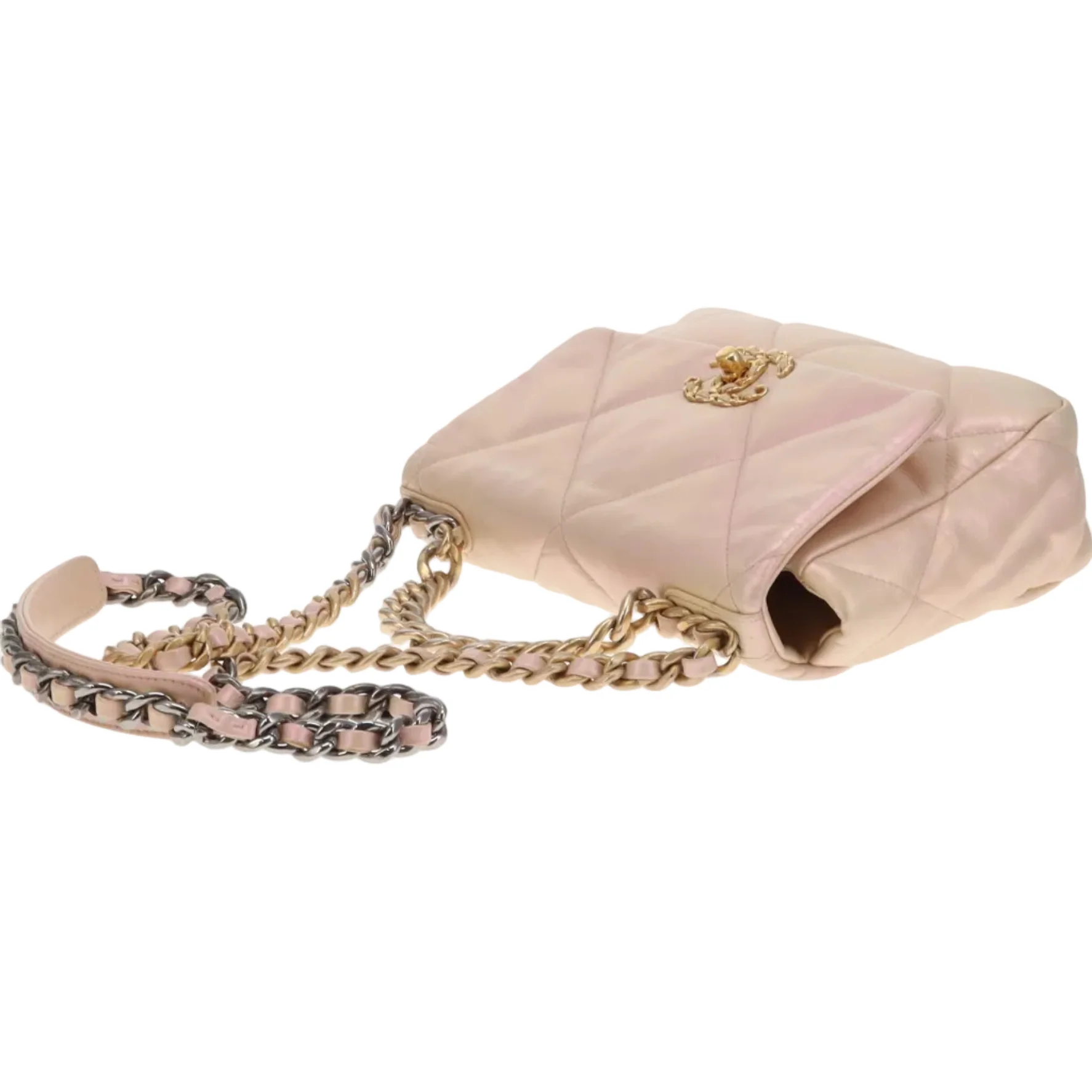 Chanel 19 Iridescent Leather Small (NFID) - Image 13