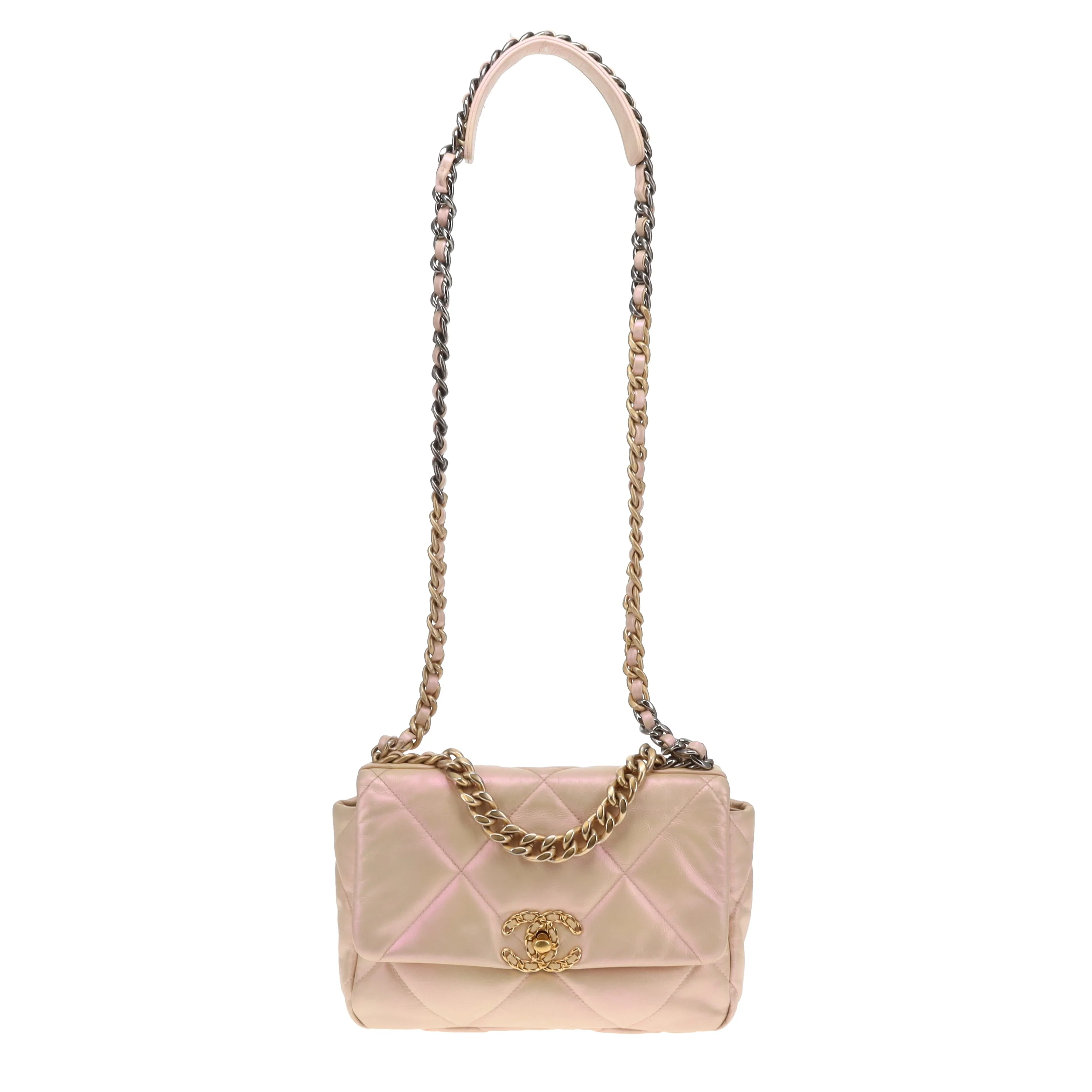 Chanel 19 Iridescent Leather Small (NFID) - Image 4