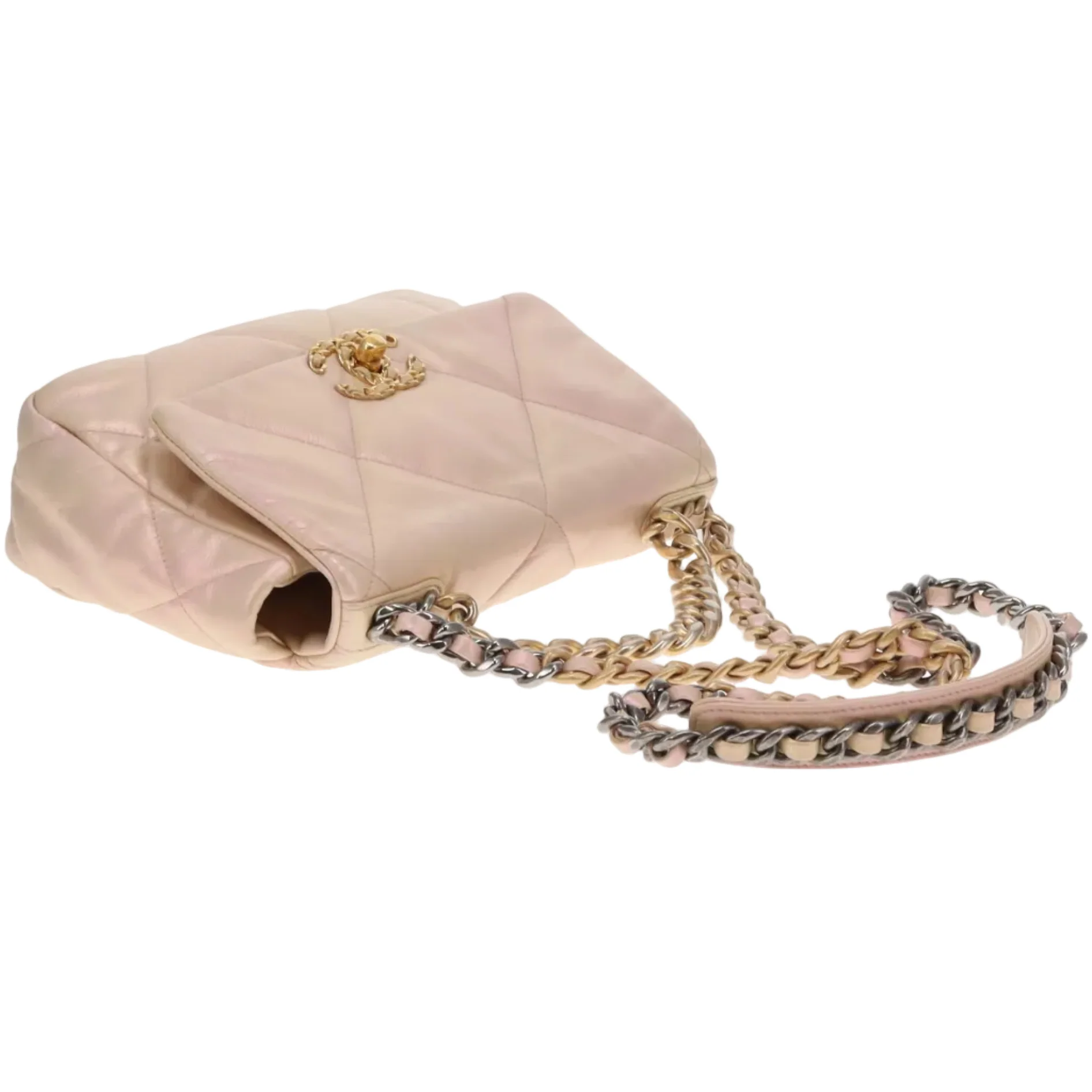 Chanel 19 Iridescent Leather Small (NFID) - Image 9