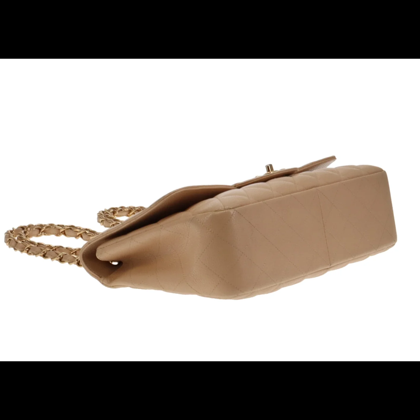 Chanel Classic Jumbo Single Flap Beige Caviar GHW 2009/10 (13 series) - Image 15