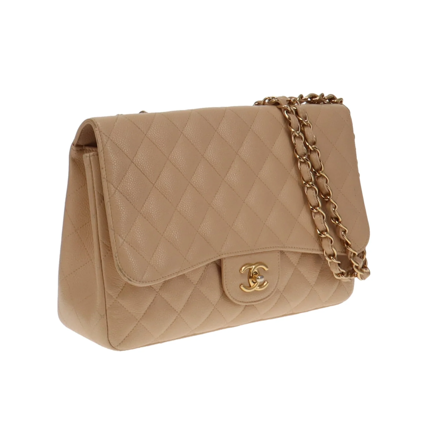 Chanel Classic Jumbo Single Flap Beige Caviar GHW 2009/10 (13 series) - Image 6