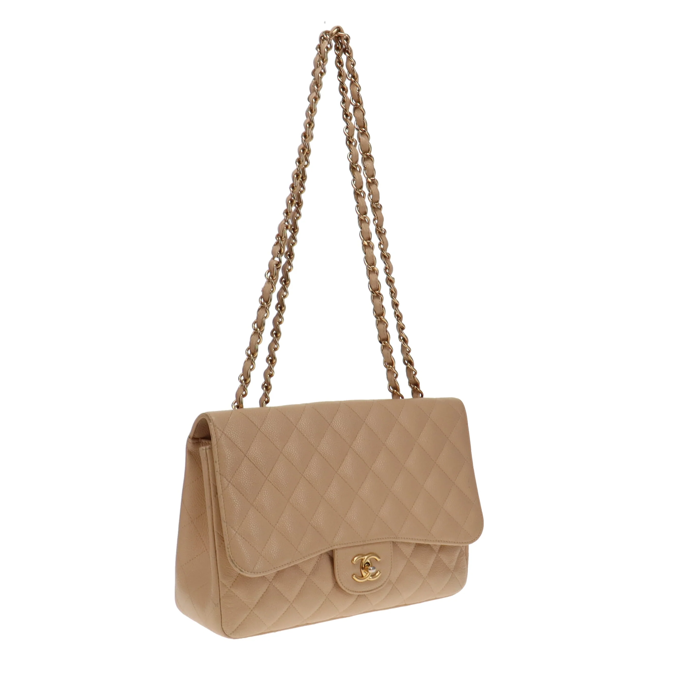 Chanel Classic Jumbo Single Flap Beige Caviar GHW 2009/10 (13 series) - Image 7