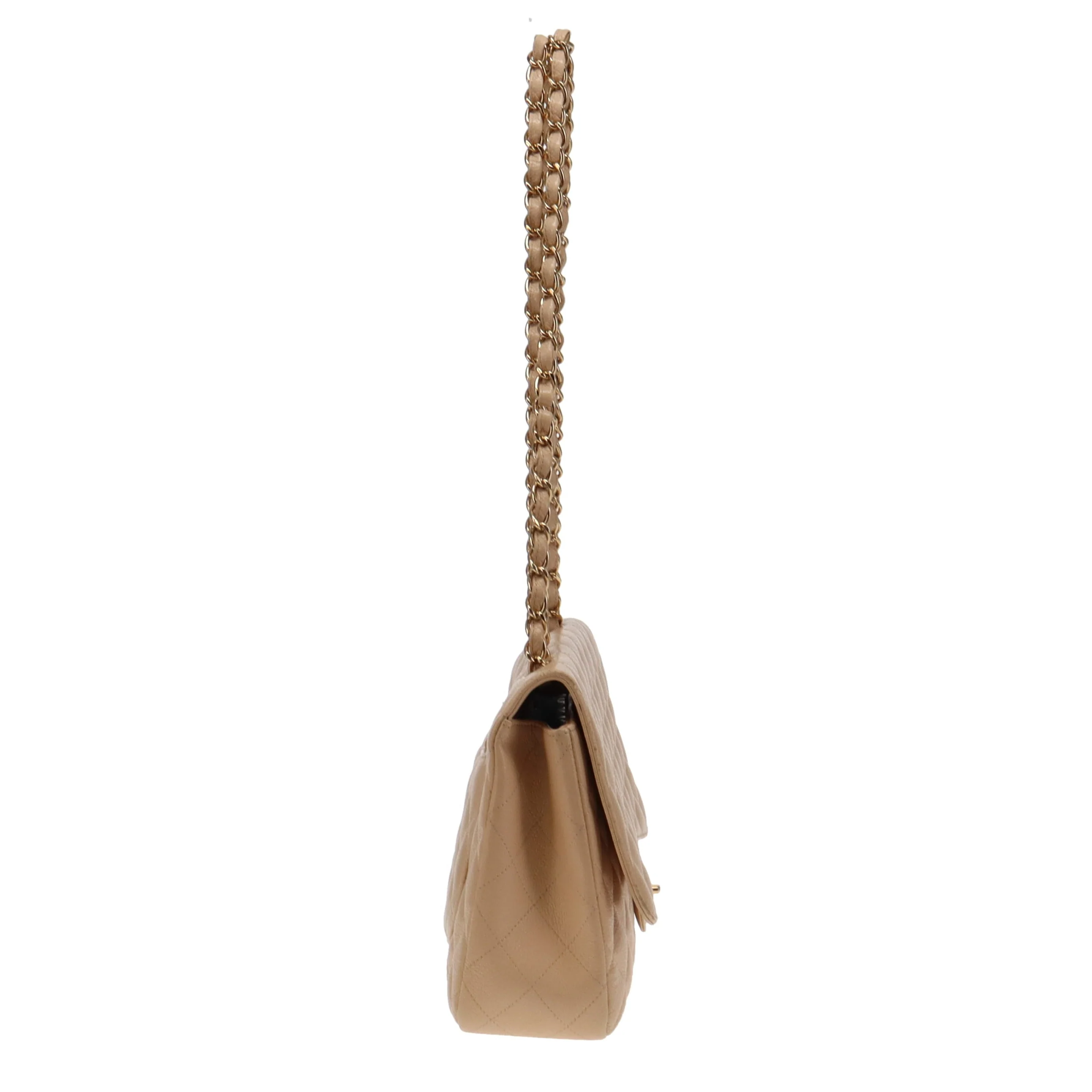Chanel Classic Jumbo Single Flap Beige Caviar GHW 2009/10 (13 series) - Image 8