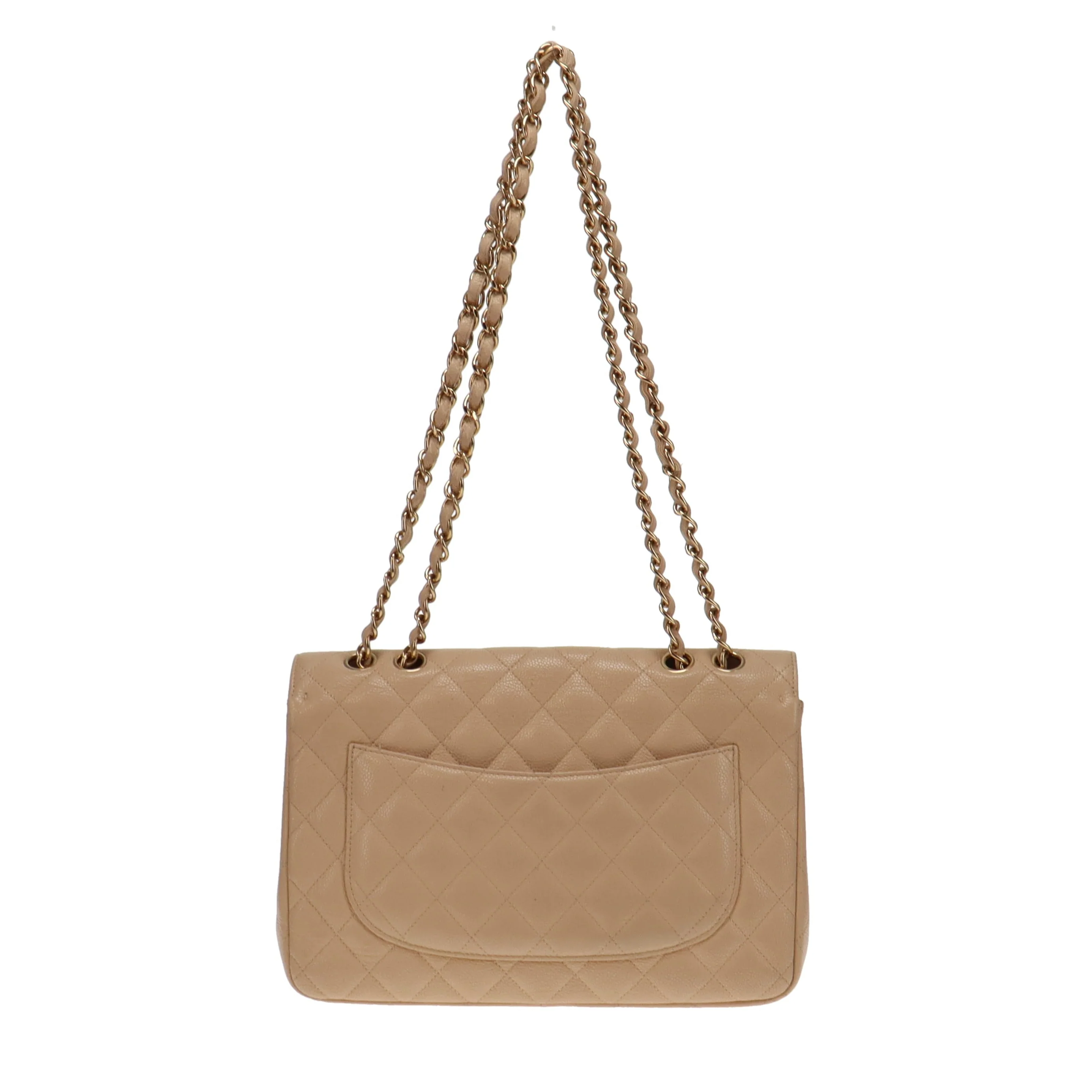 Chanel Classic Jumbo Single Flap Beige Caviar GHW 2009/10 (13 series) - Image 9