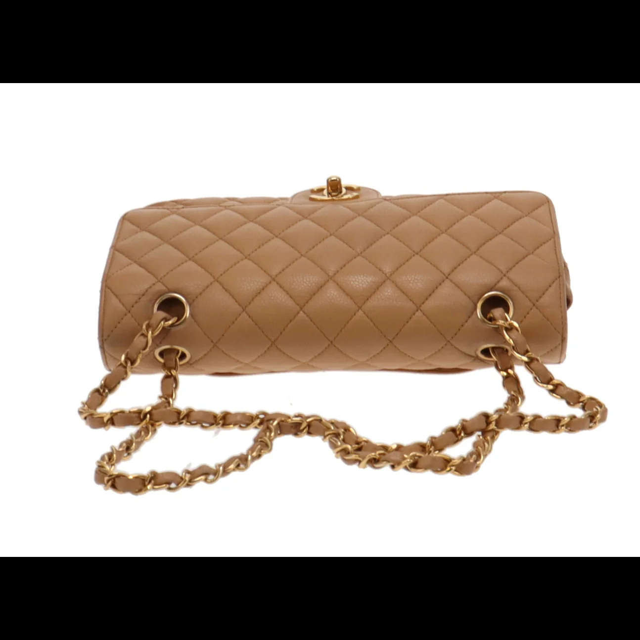 Chanel Classic Medium Double Flap Beige Caviar GH 2005/06 - Image 8