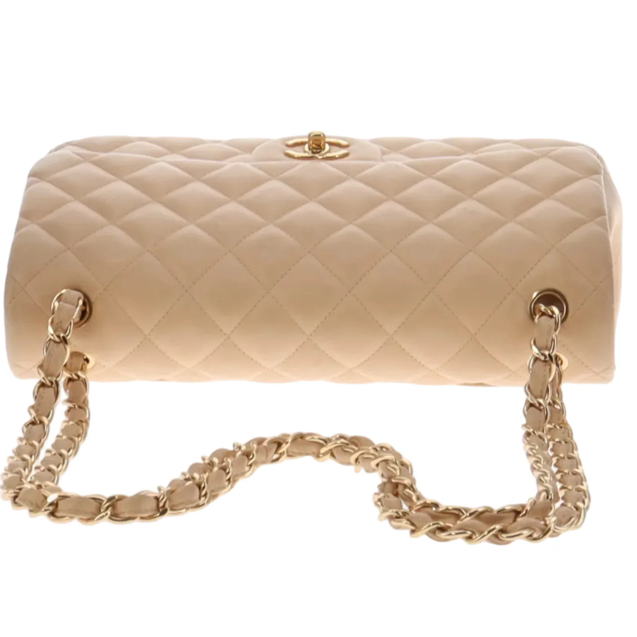 Chanel Classic Jumbo Double Flap Beige Lambskin GH 2010/11 - Image 11