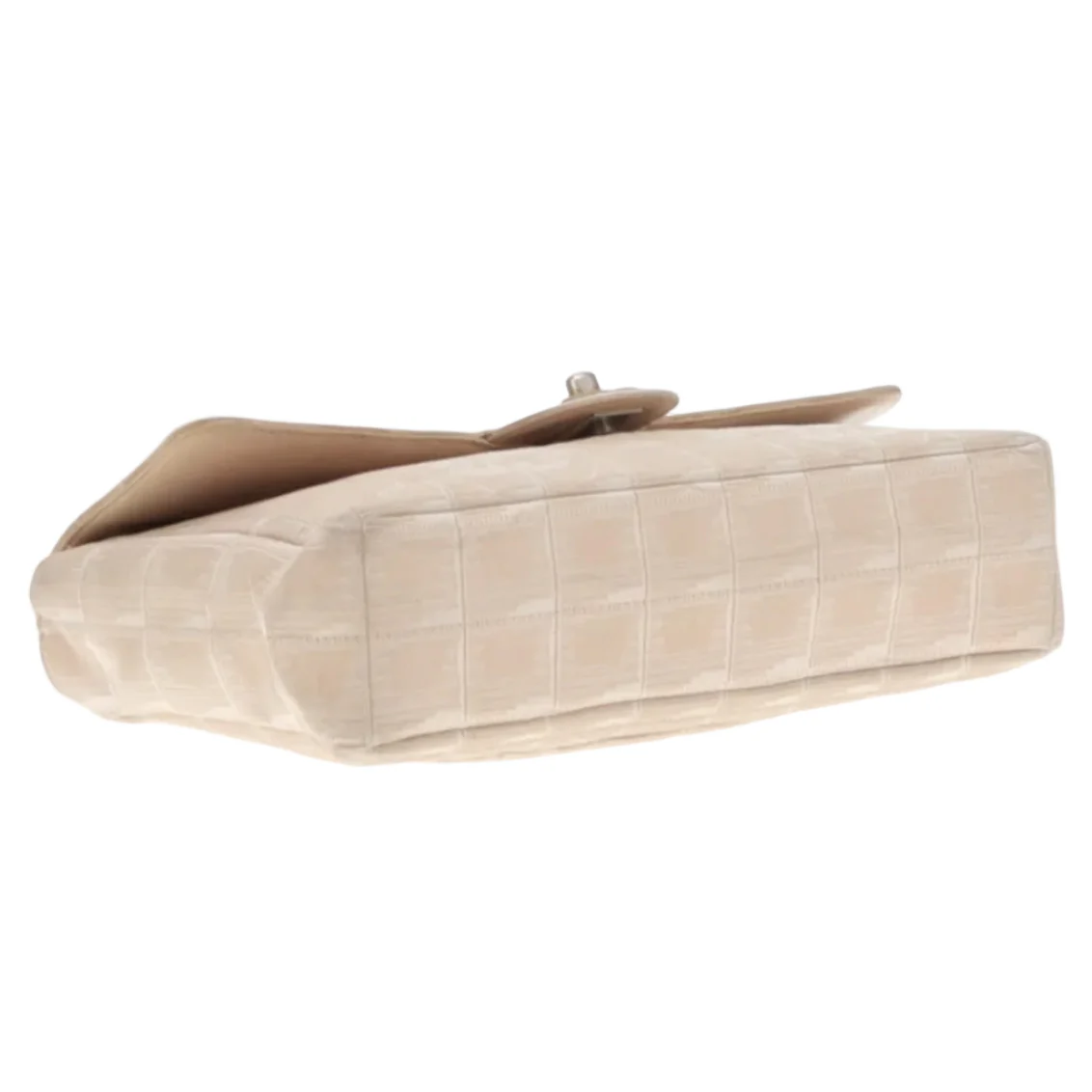 Chanel Beige Travel Ligne Single Flap Shoulder Bag 2002/03 - Image 9