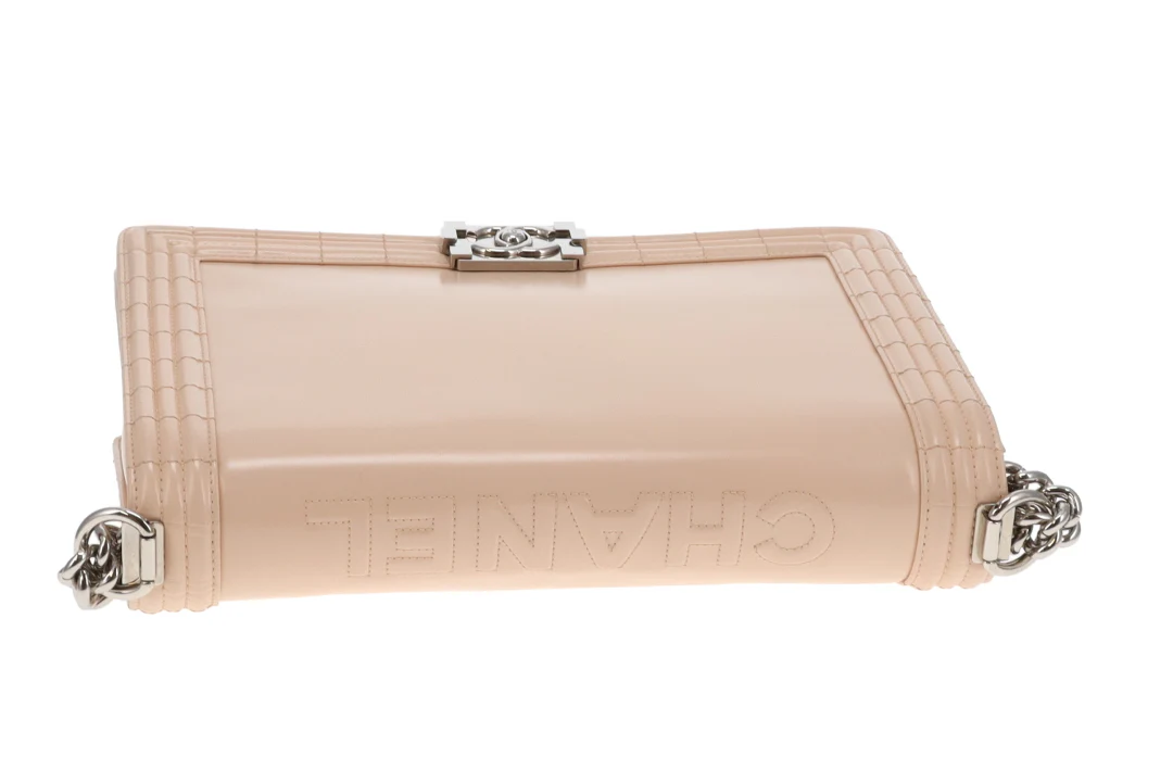 Chanel Boy Bag Large Beige Smooth Leather SHW 2012 - Image 12