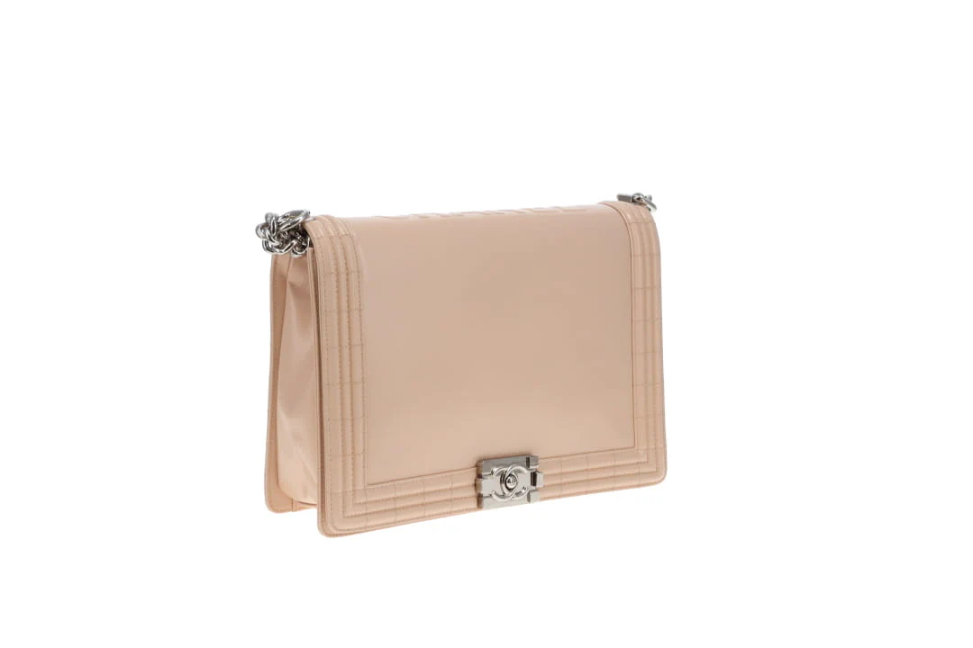 Chanel Boy Bag Large Beige Smooth Leather SHW 2012 - Image 5