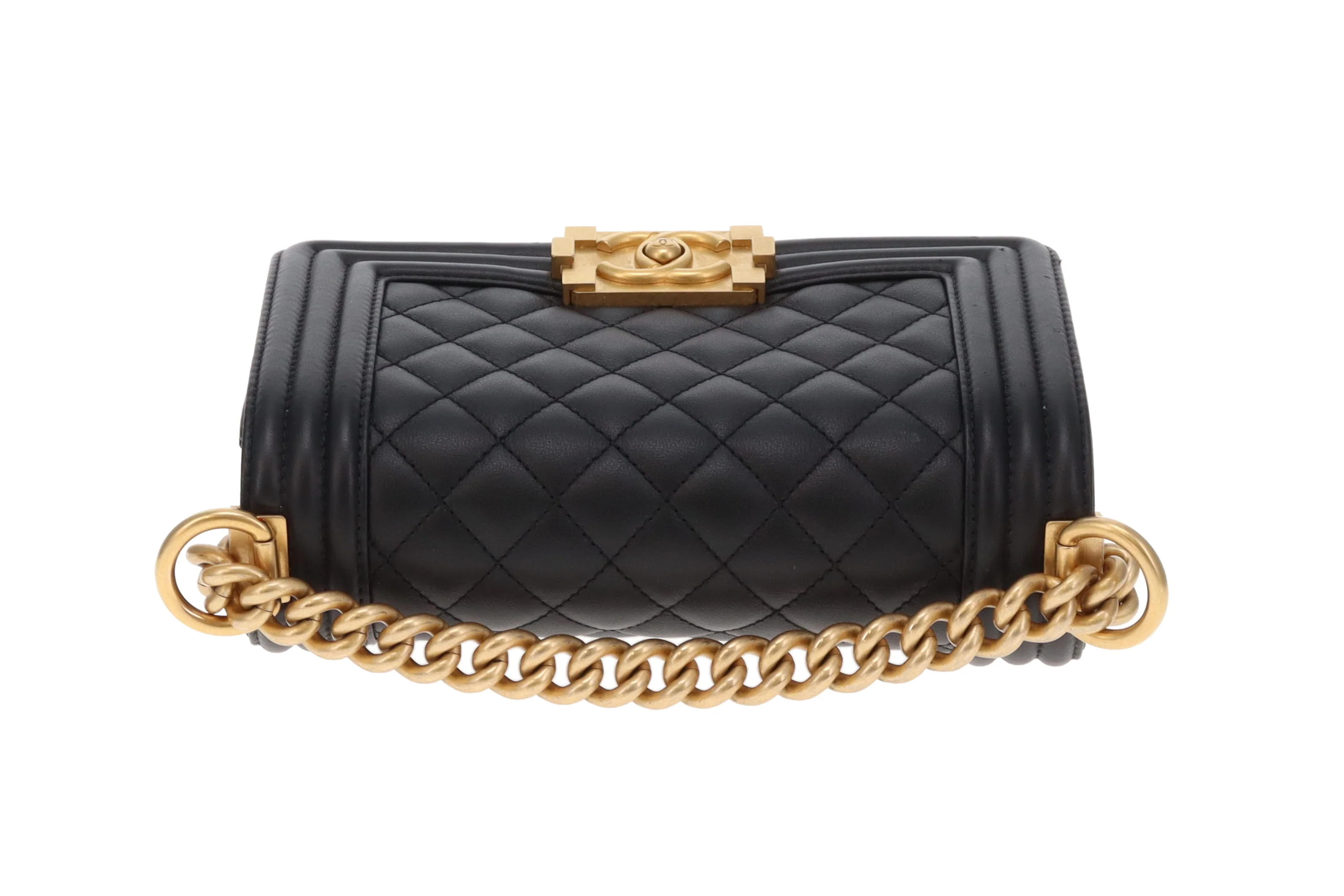 Chanel Boy Bag Small Black Lambskin GHW (NFID) - Image 10