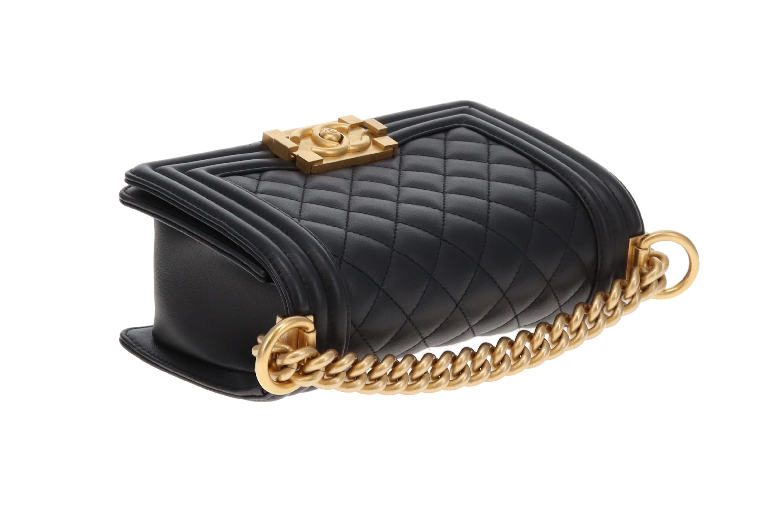 Chanel Boy Bag Small Black Lambskin GHW (NFID) - Image 11