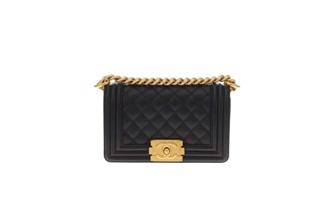 Chanel Boy Bag Small Black Lambskin GHW (NFID) - Image 4