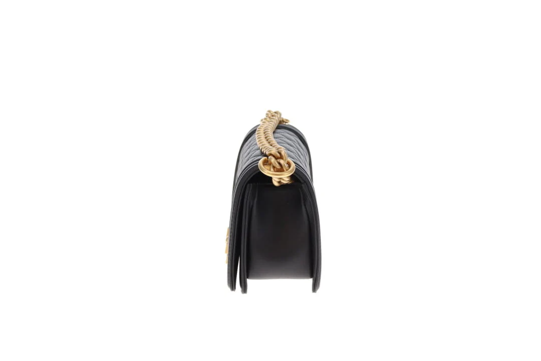 Chanel Boy Bag Small Black Lambskin GHW (NFID) - Image 9