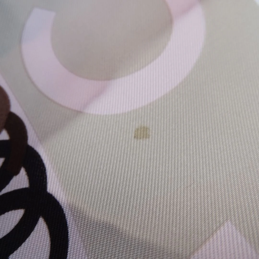 Chanel CC Chain Detail Silk Scarf With Pink Border 90cm - Image 7
