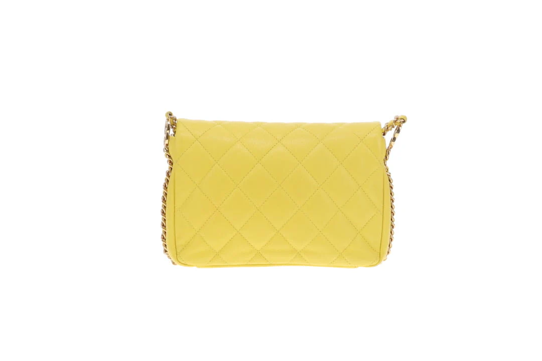 Chanel CC Coco You Flap Bag Yellow GHW (NFID) - Image 7
