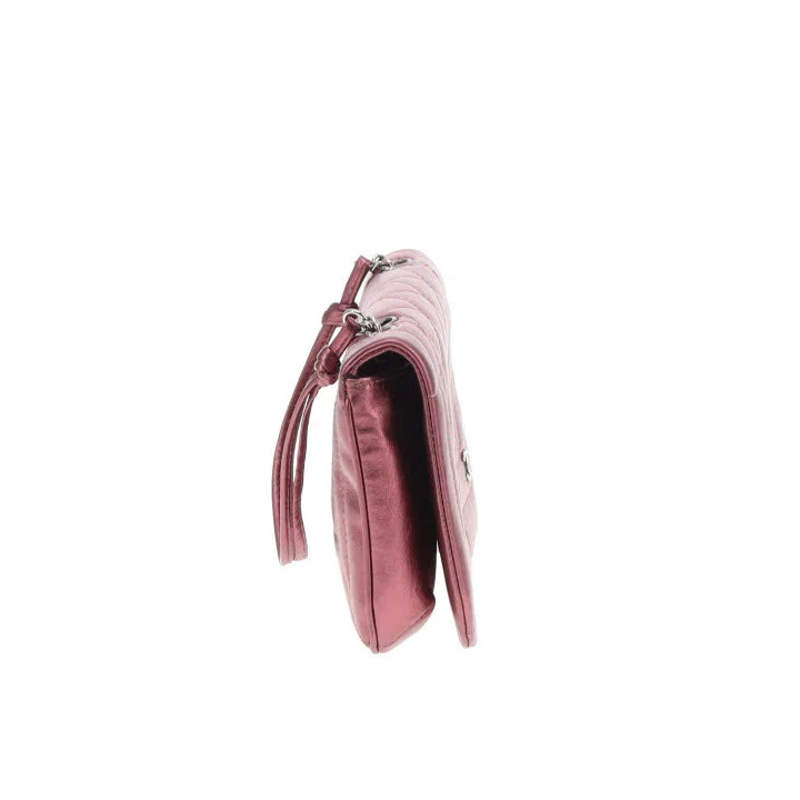 Chanel CC Quilted Pink Iridescent Calfskin Full Single Flap - Image 10
