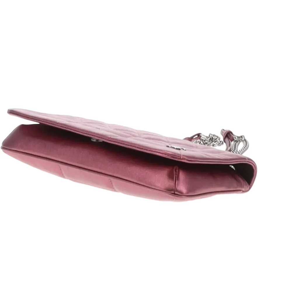 Chanel CC Quilted Pink Iridescent Calfskin Full Single Flap - Image 8