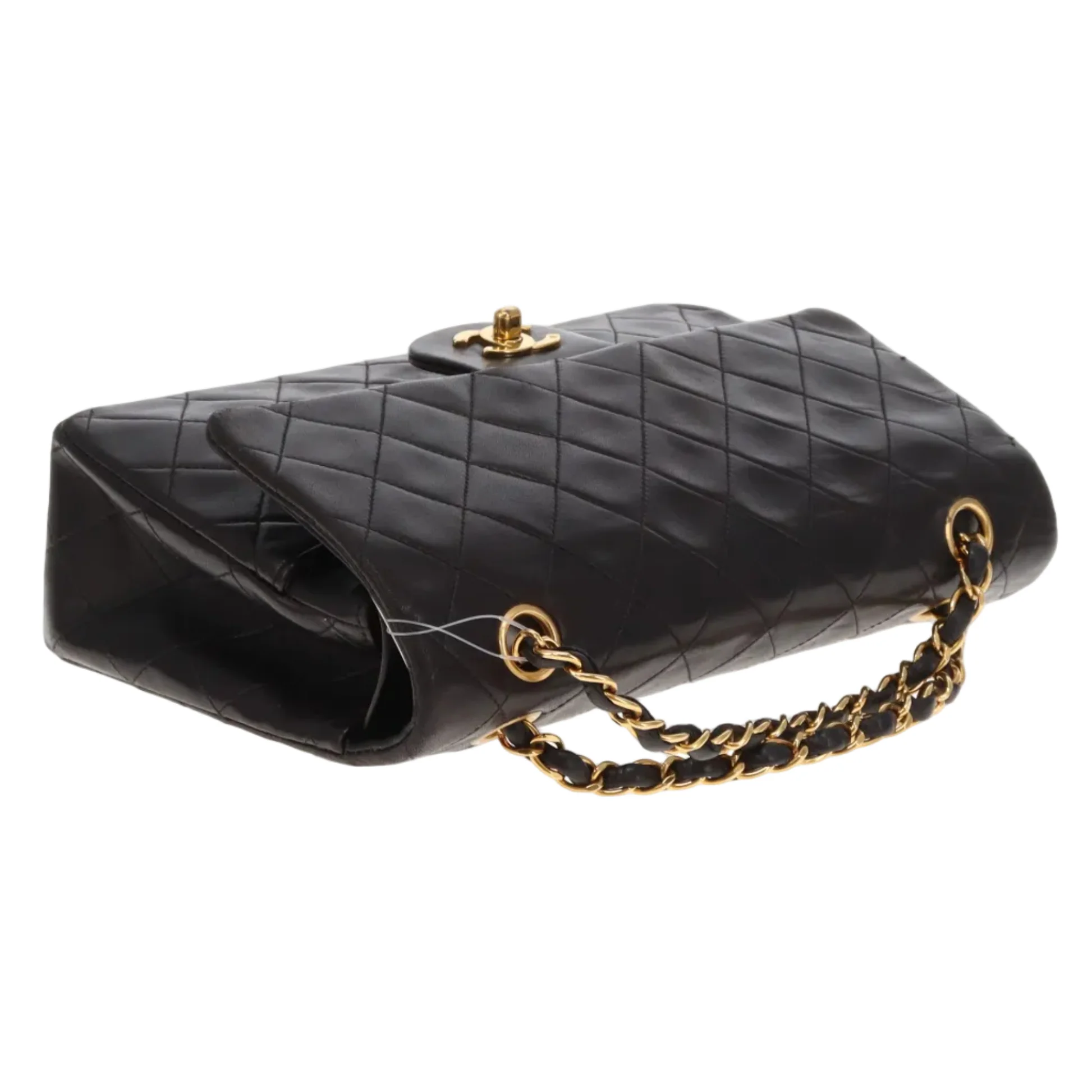 Chanel Classic Double Flap Medium Black Lambskin GHW  (3 series - 94/96) - Image 11