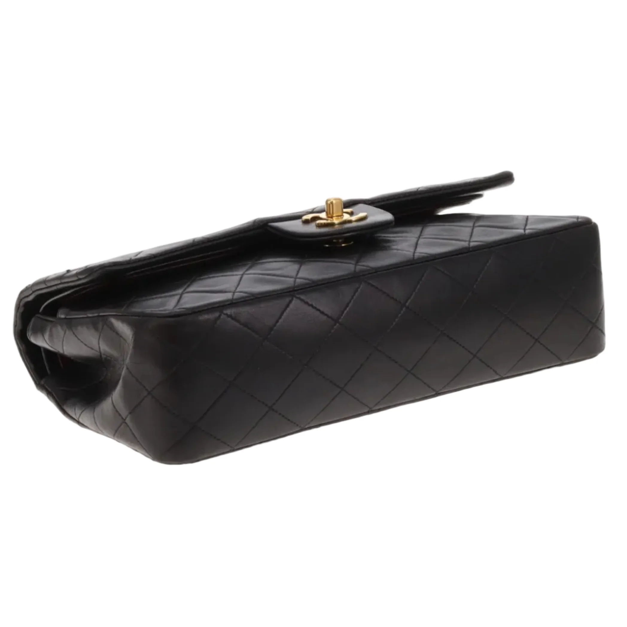Chanel Classic Double Flap Medium Black Lambskin GHW  (3 series - 94/96) - Image 13