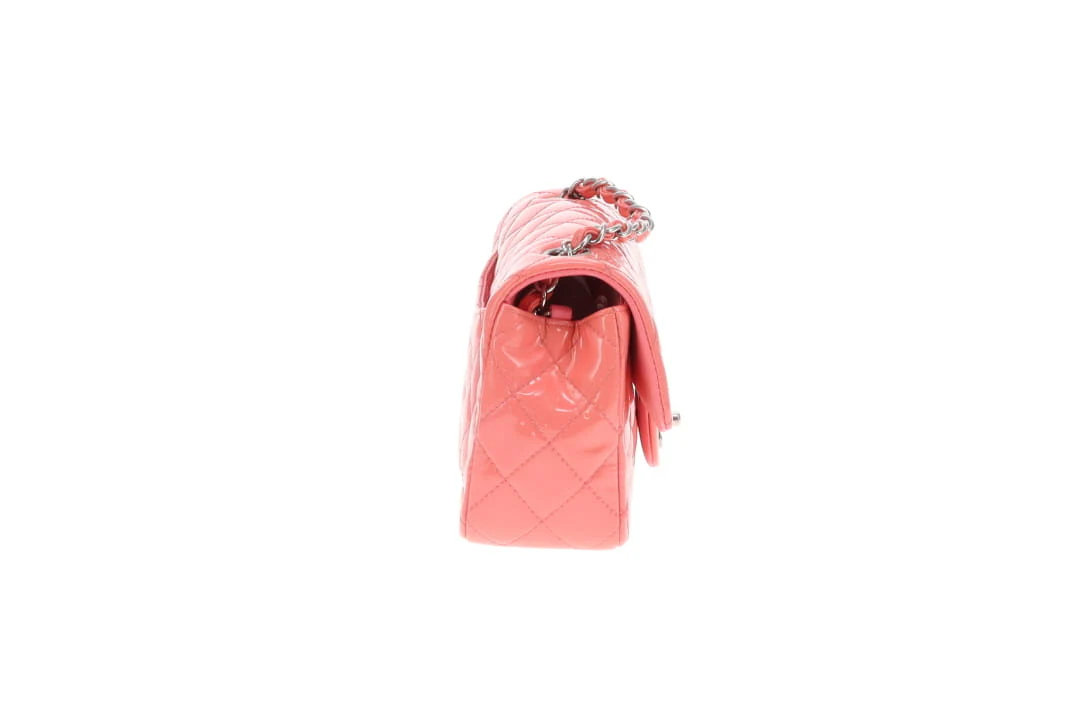 Chanel Classic Mini Rectangle Flap Pink Patent SHW 2015/16 - Image 7