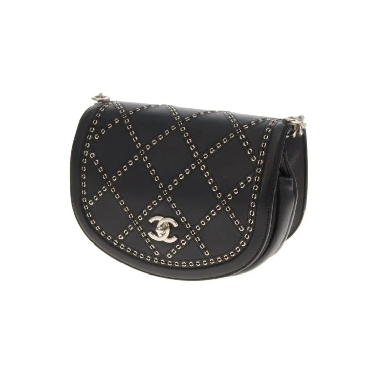 Chanel Coco Eyelets Flap Bag Black and SHW 2018 - Image 14