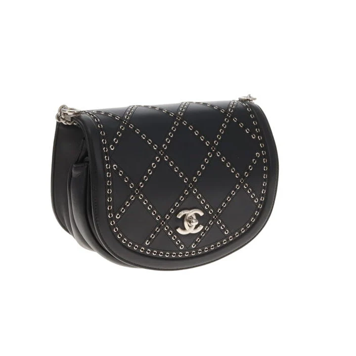 Chanel Coco Eyelets Flap Bag Black and SHW 2018 - Image 5