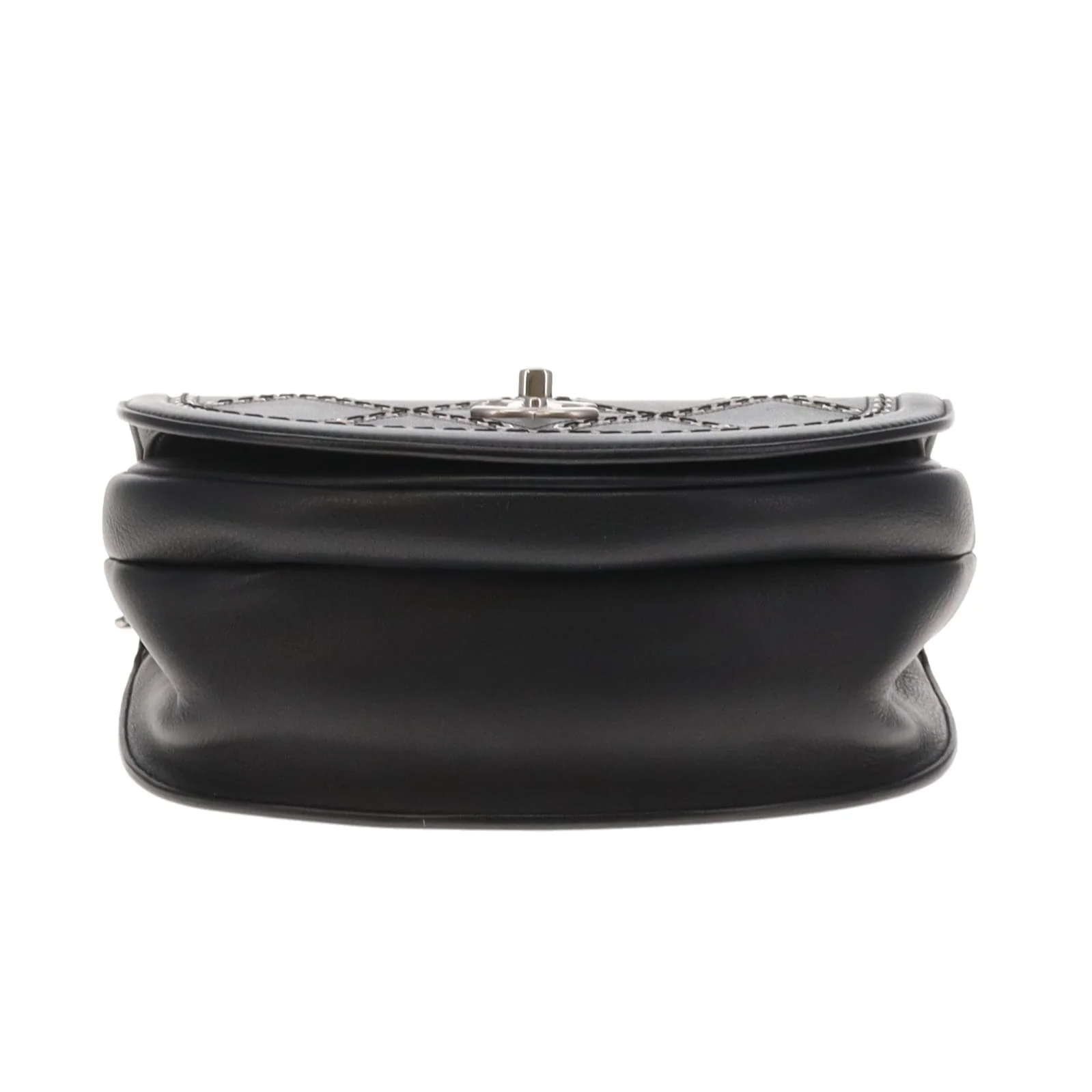 Chanel Coco Eyelets Flap Bag Black and SHW 2018 - Image 9