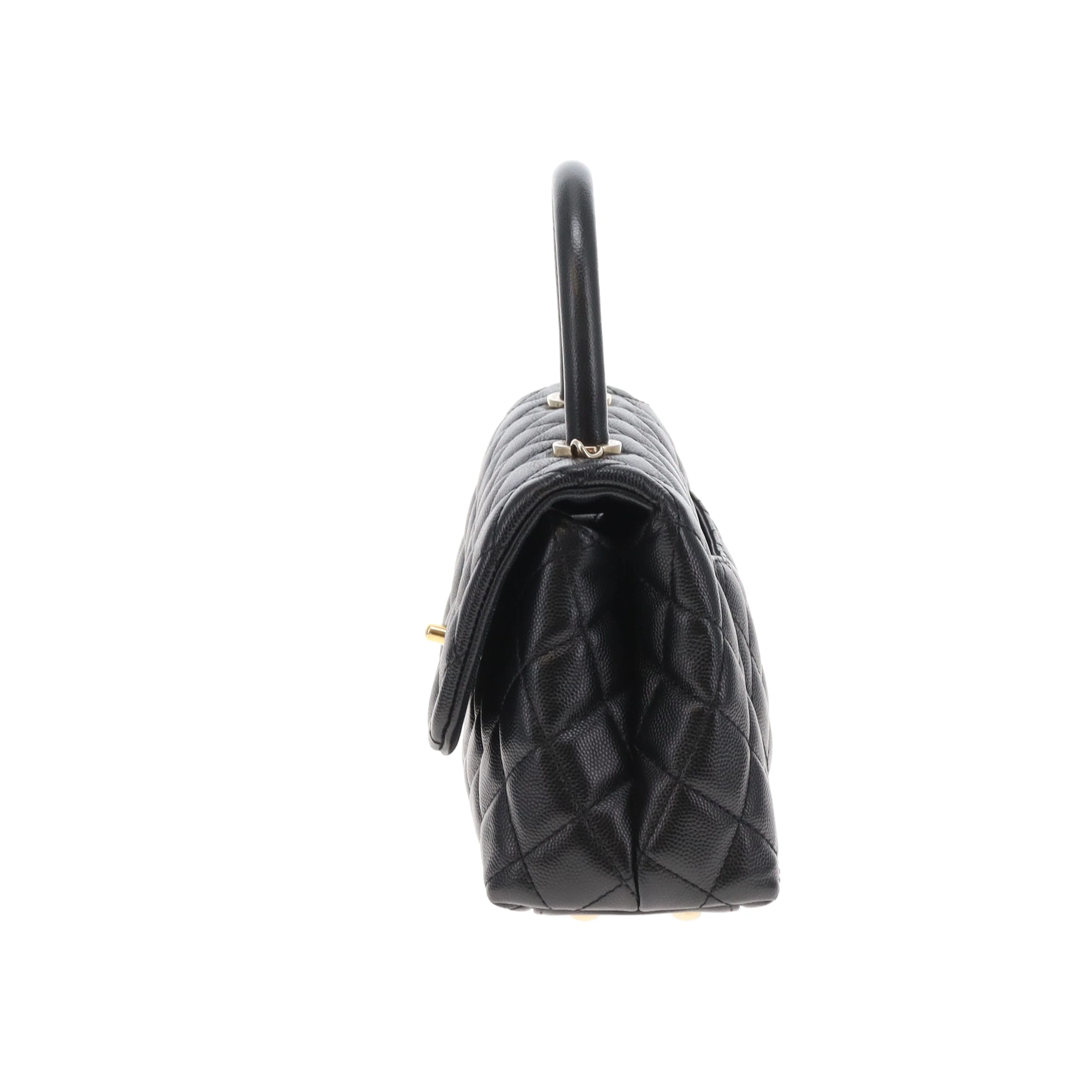 Chanel Coco Handle Small Black Caviar GHW 2020 - Image 10