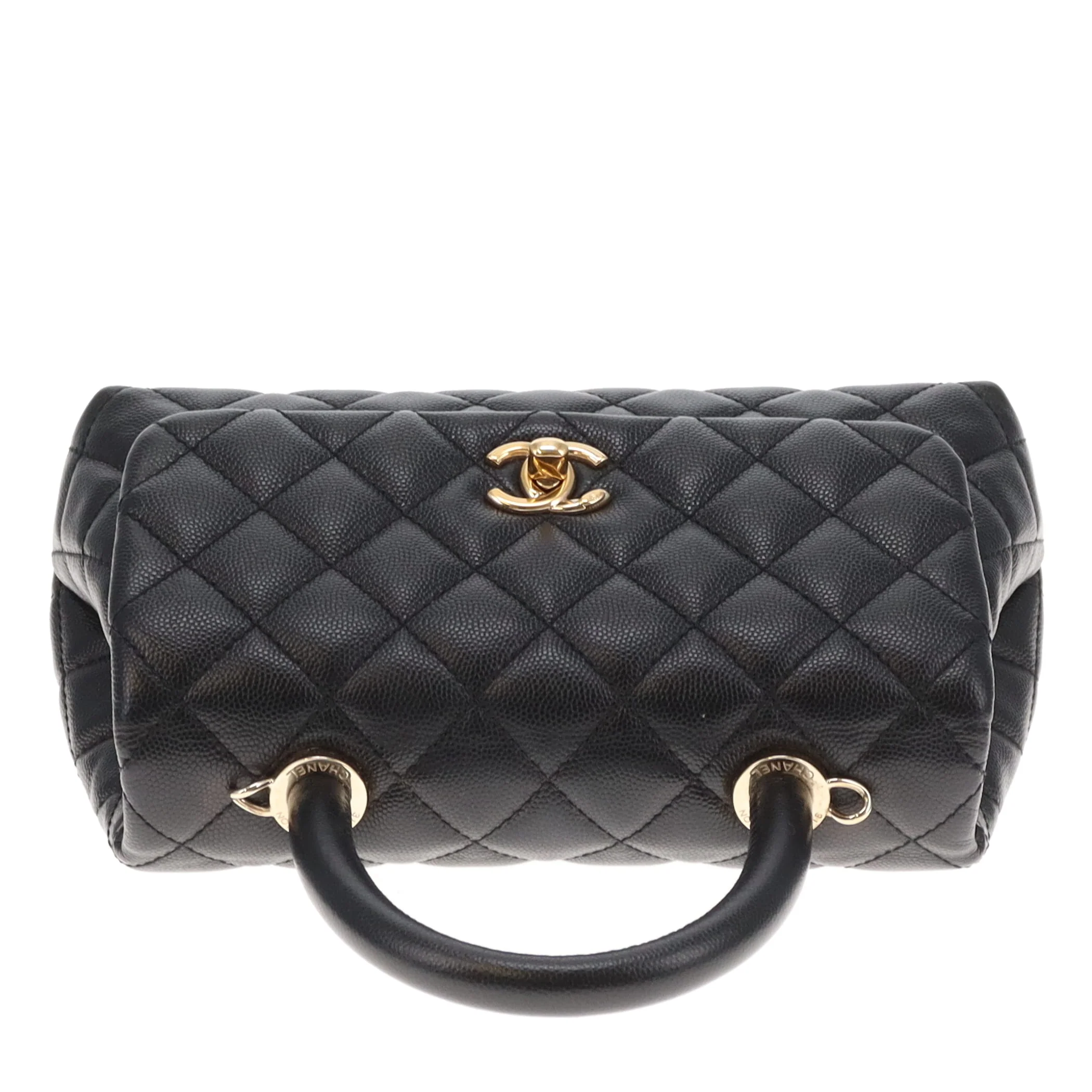 Chanel Coco Handle Small Black Caviar GHW 2020 - Image 13