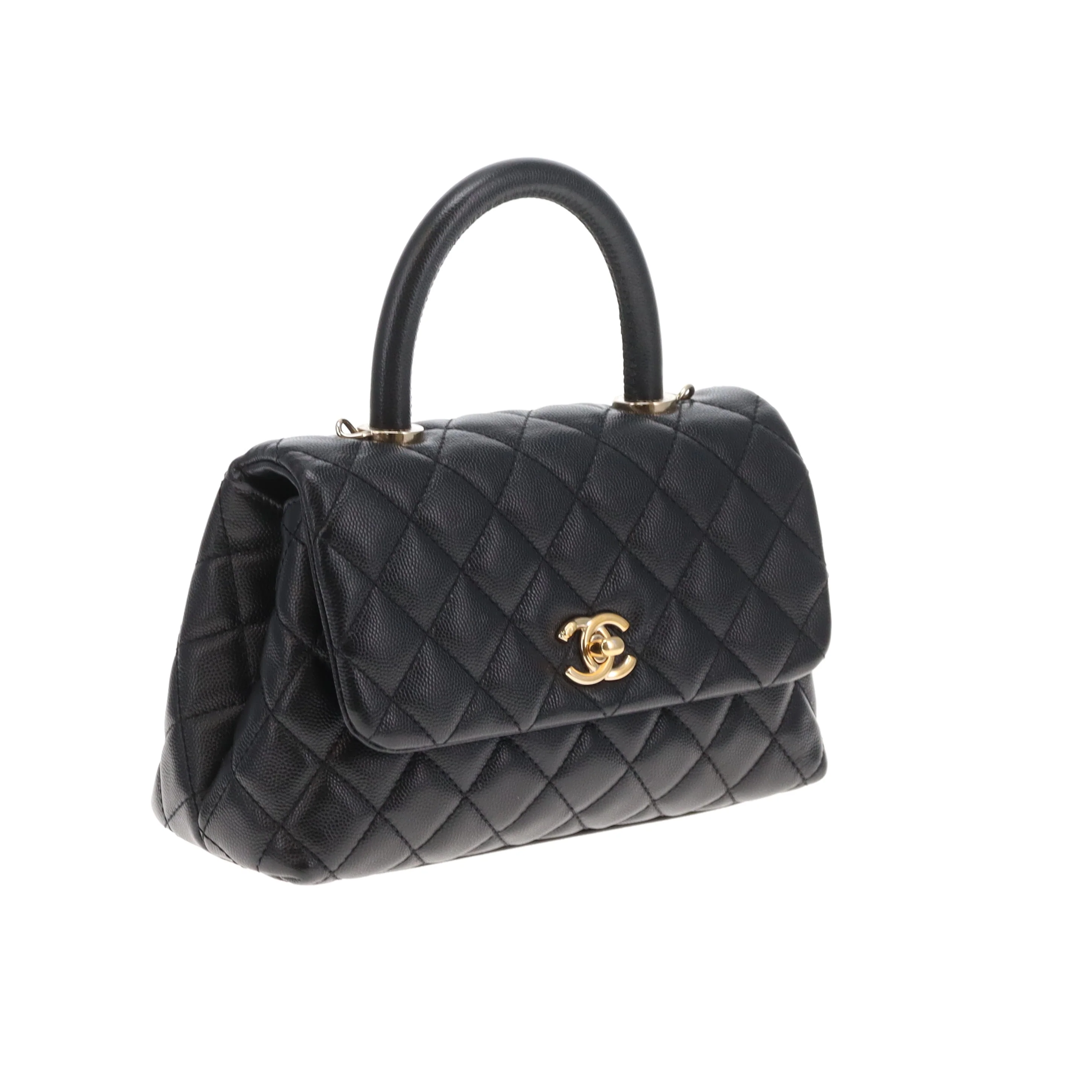 Chanel Coco Handle Small Black Caviar GHW 2020 - Image 4