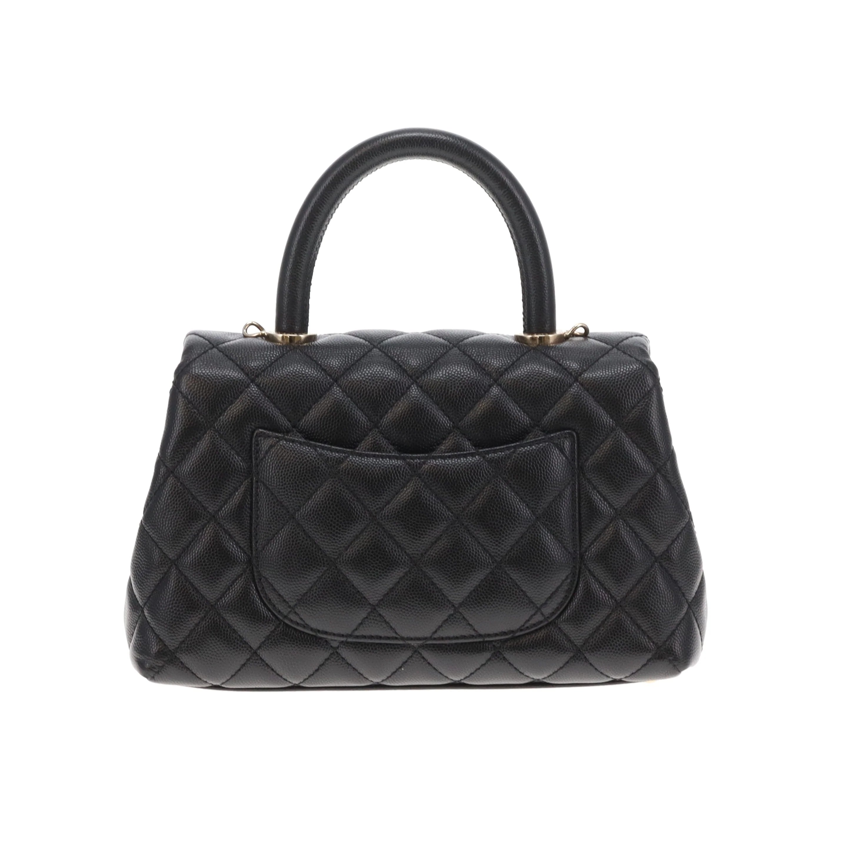 Chanel Coco Handle Small Black Caviar GHW 2020 - Image 6