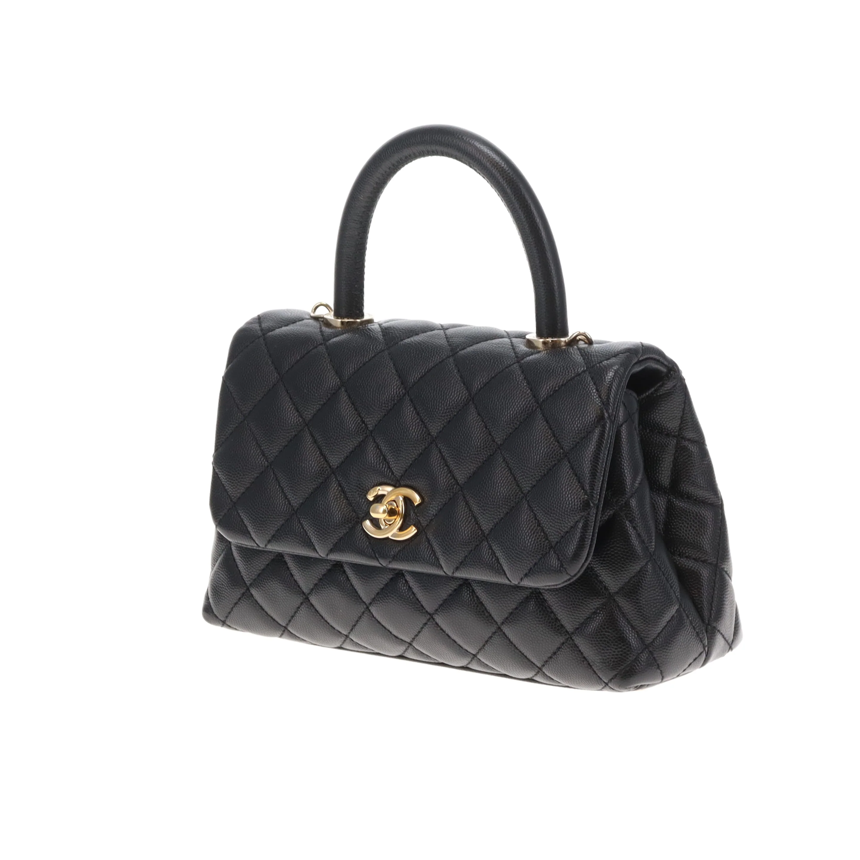 Chanel Coco Handle Small Black Caviar GHW 2020 - Image 7