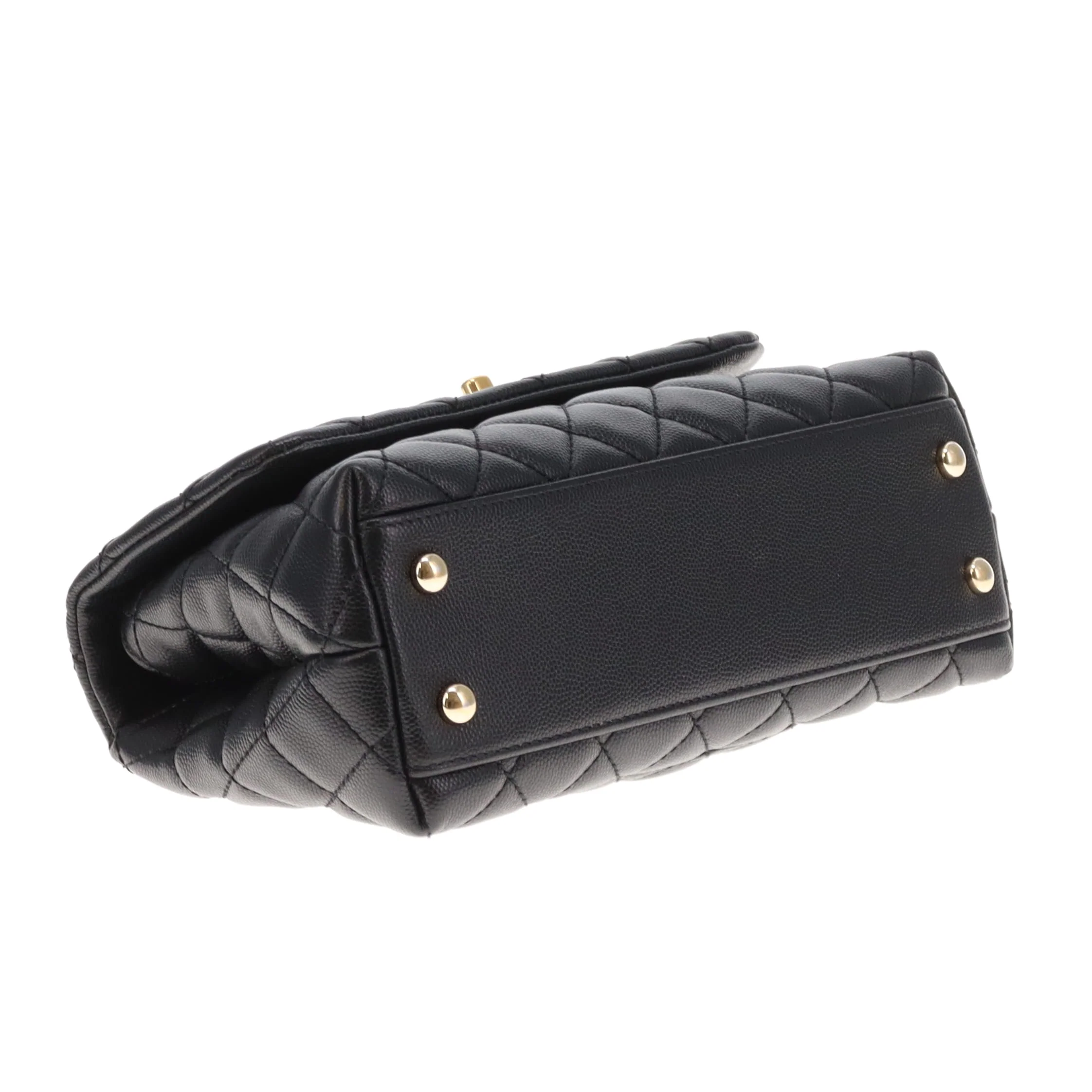 Chanel Coco Handle Small Black Caviar GHW 2020 - Image 9