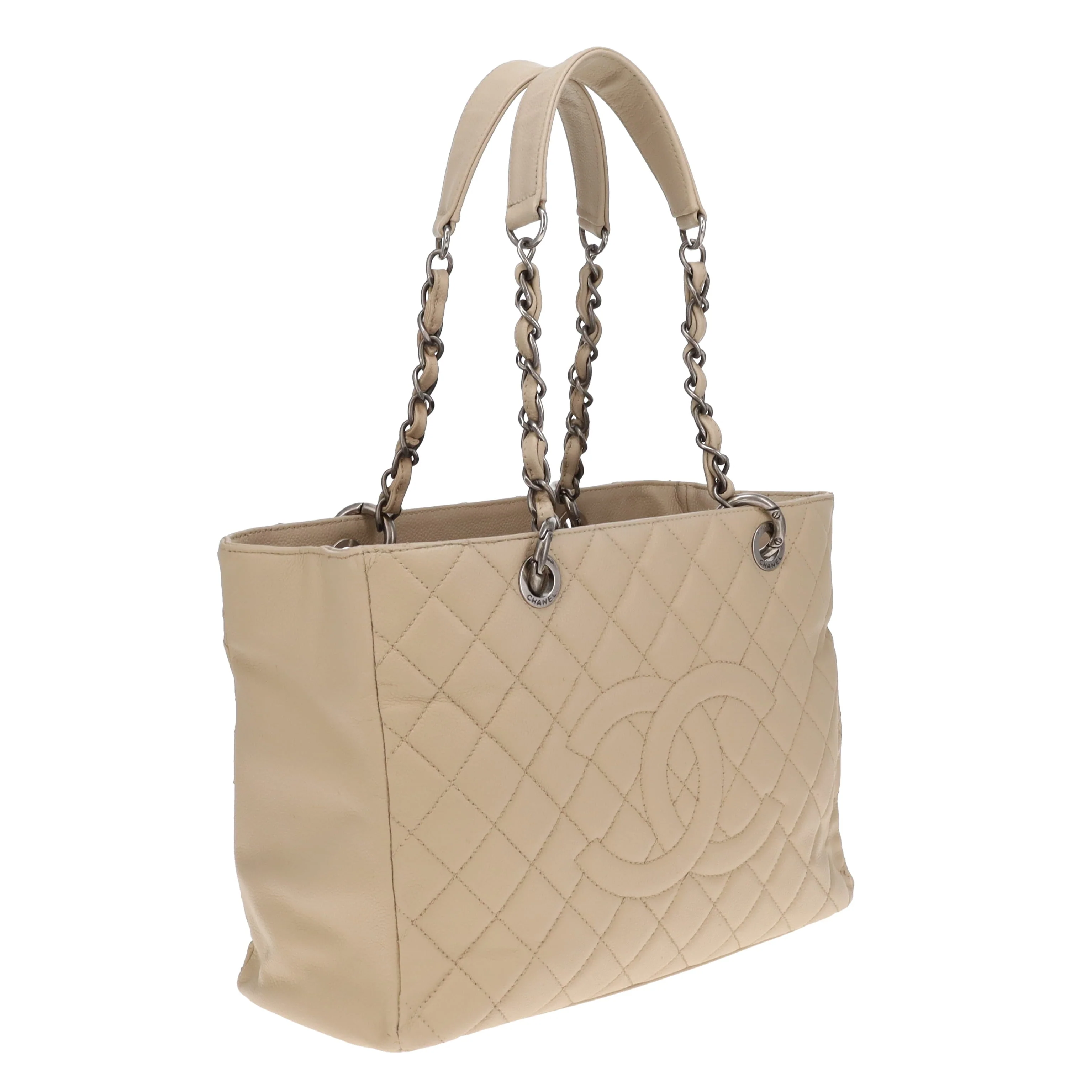 Chanel GST Light Beige New Model With Ruthenium Hardware 2009 - Image 4