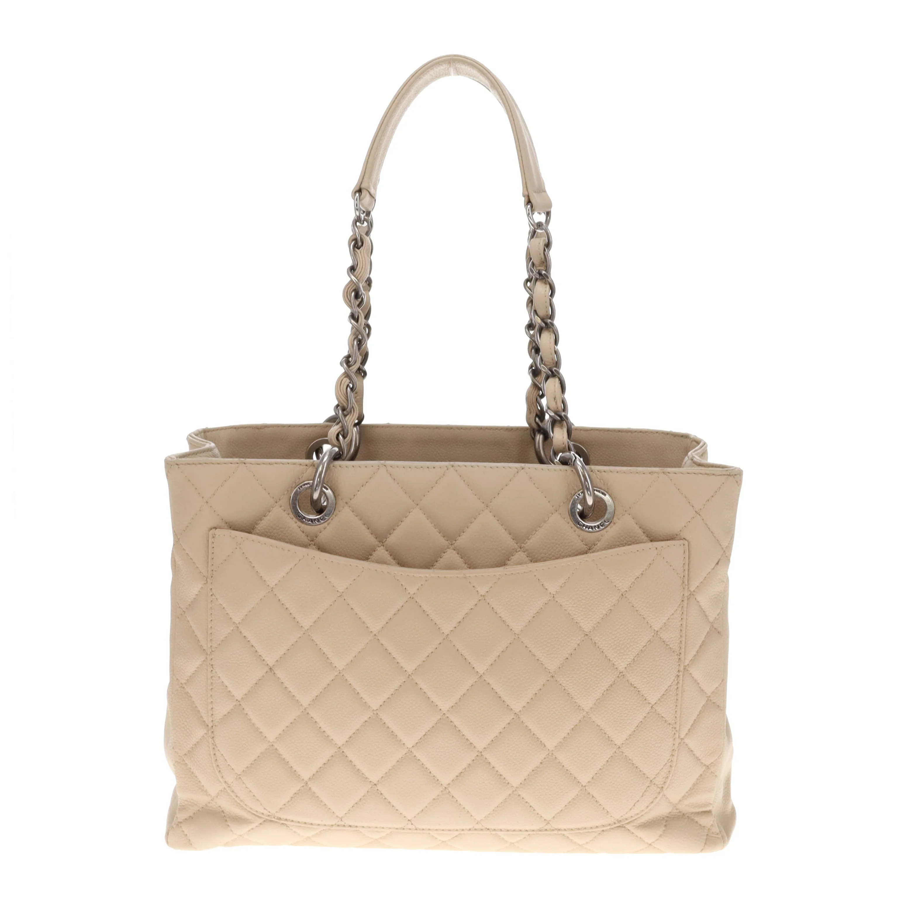 Chanel GST Light Beige New Model With Ruthenium Hardware 2009 - Image 6