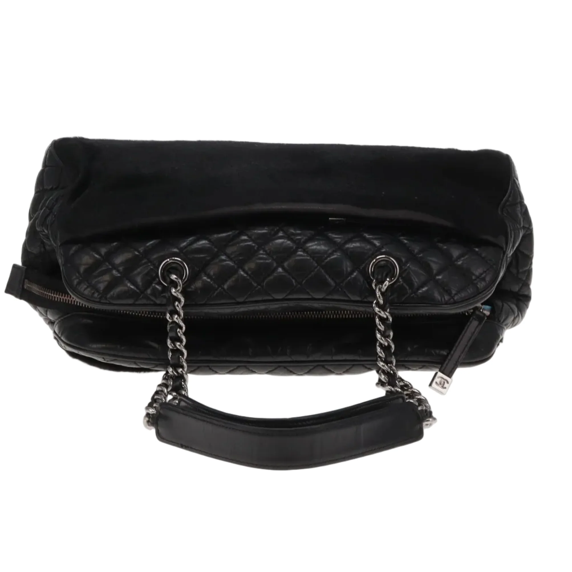 Chanel Mademoiselle Shoulder Bag Vintage Leather and Pony Hair 2005/06 - Image 9