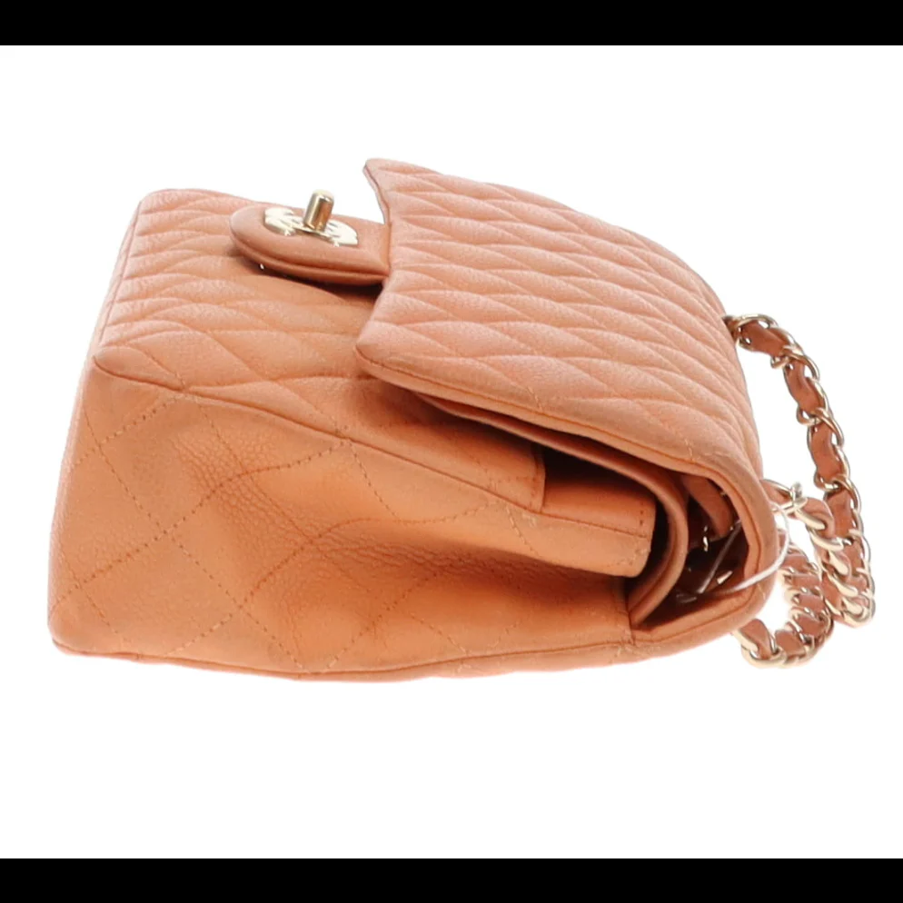 Chanel Classic Medium Double Flap Peach Caviar Leather GH 2012 - Image 12