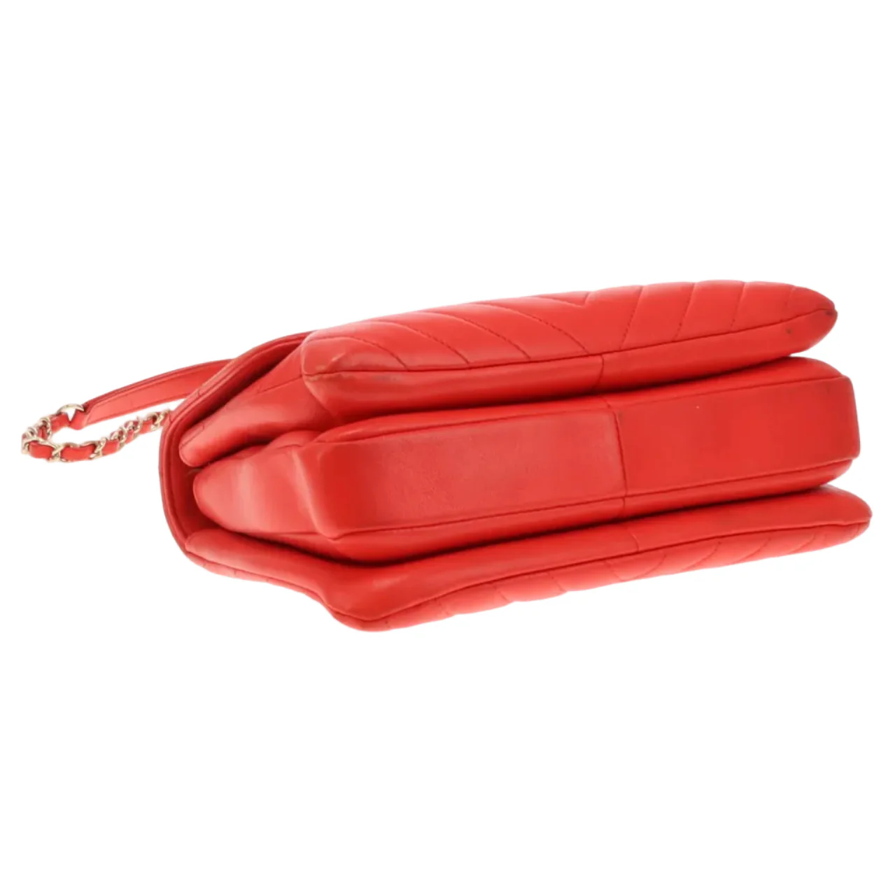 Chanel Trendy Small CC Top Handle Red Chevron 2019 - Image 13