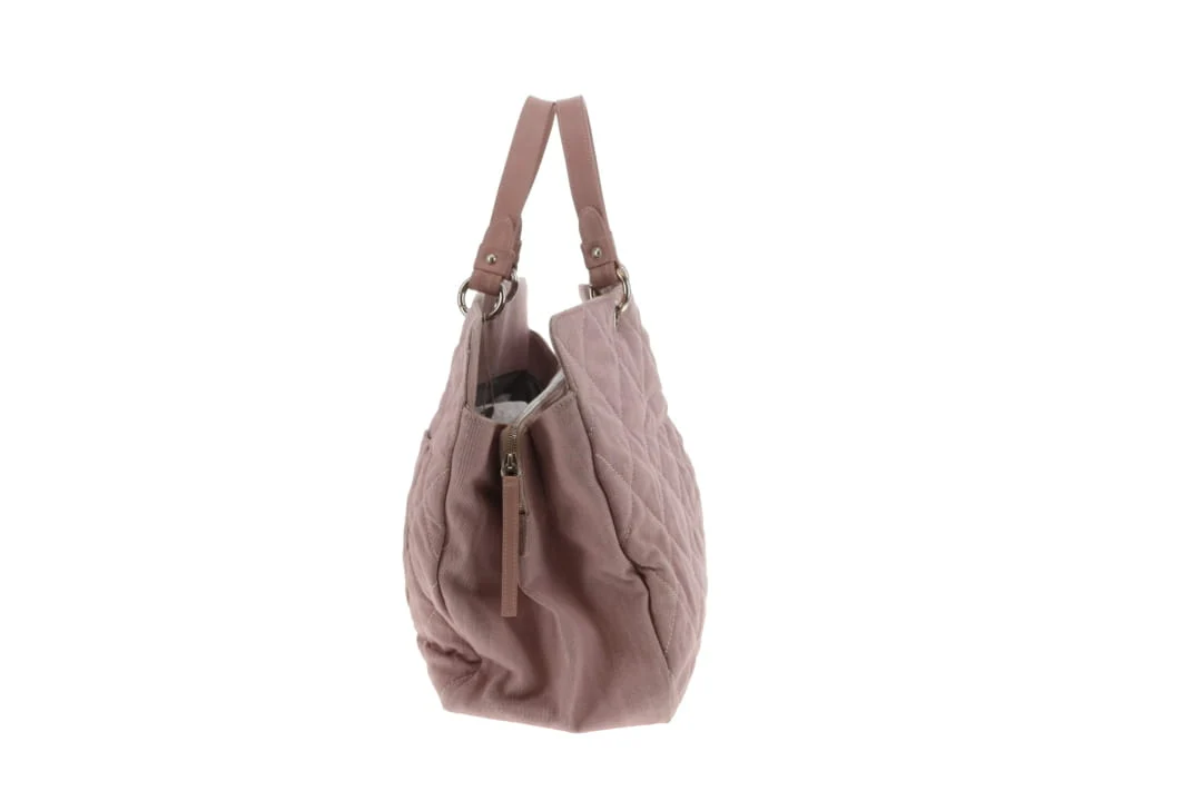 Chanel Tote Large Quilted Denim Pink 2008/09 - Image 5