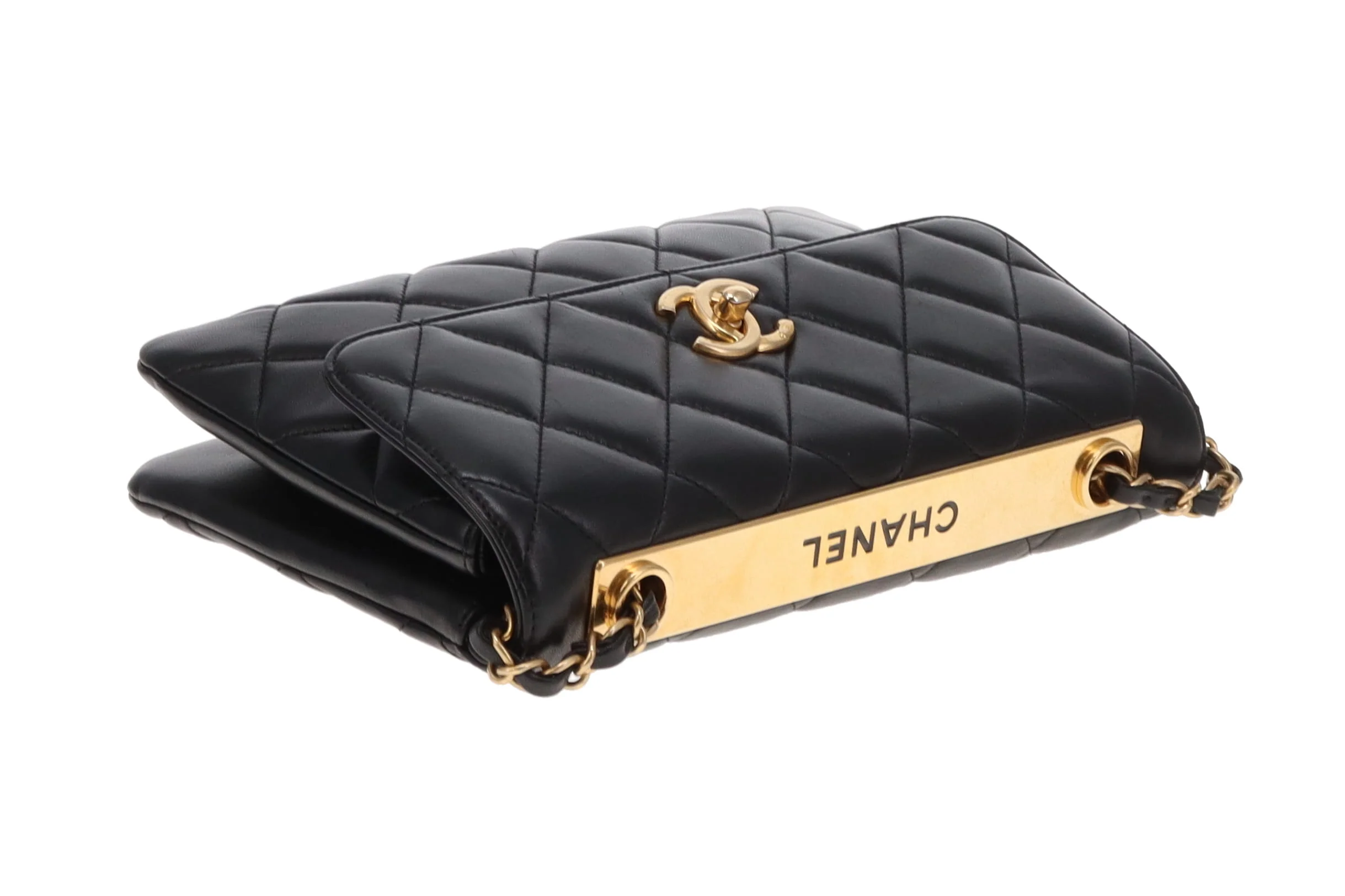 Chanel Trendy Flap Shoulder Bag Black GHW 2015/16 - Image 11
