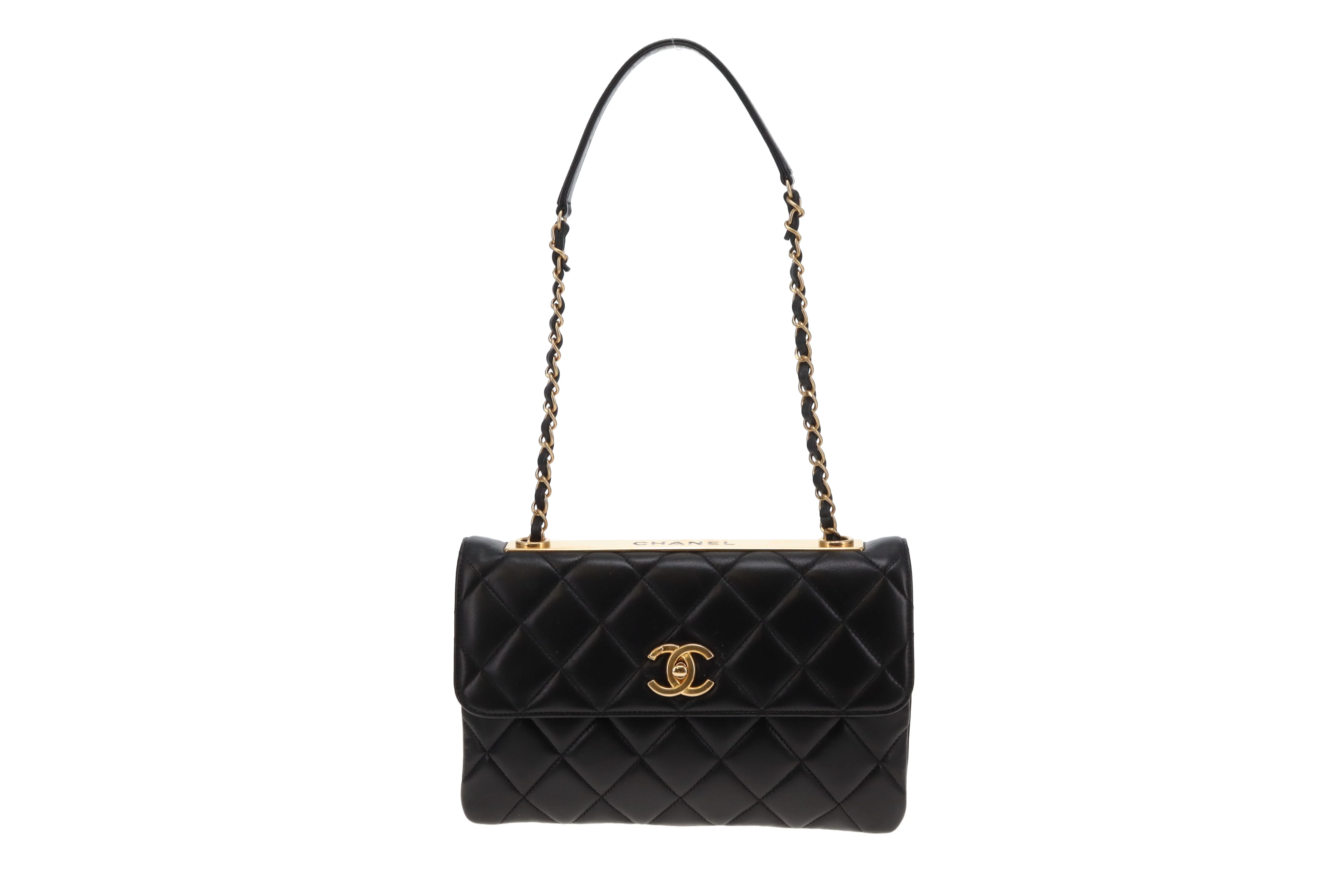 Chanel Trendy Flap Shoulder Bag Black GHW 2015/16 - Image 3