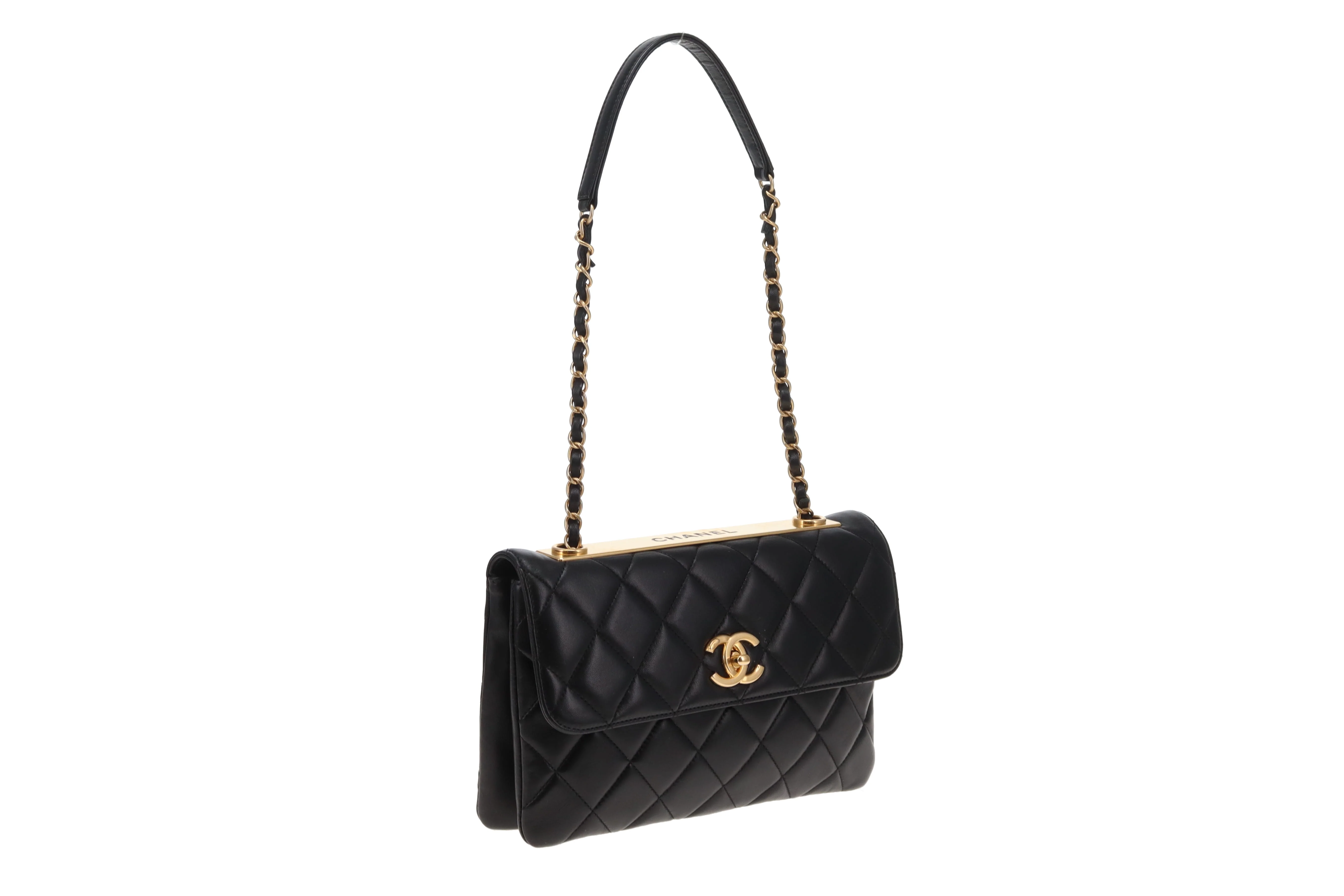 Chanel Trendy Flap Shoulder Bag Black GHW 2015/16 - Image 6